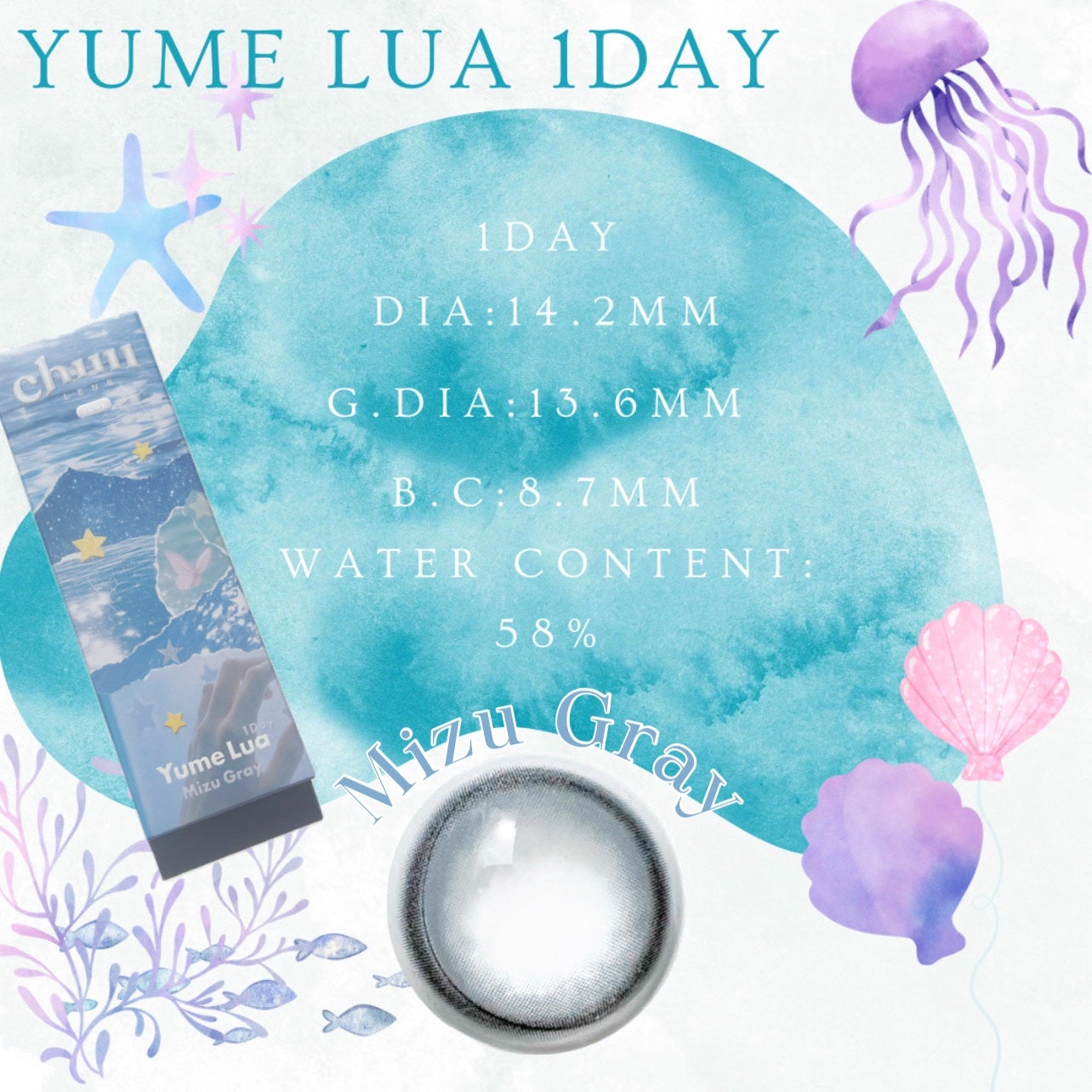 yume lua/chuu LENS/ワンデー(1DAY)カラコンを使ったクチコミ(2枚目)