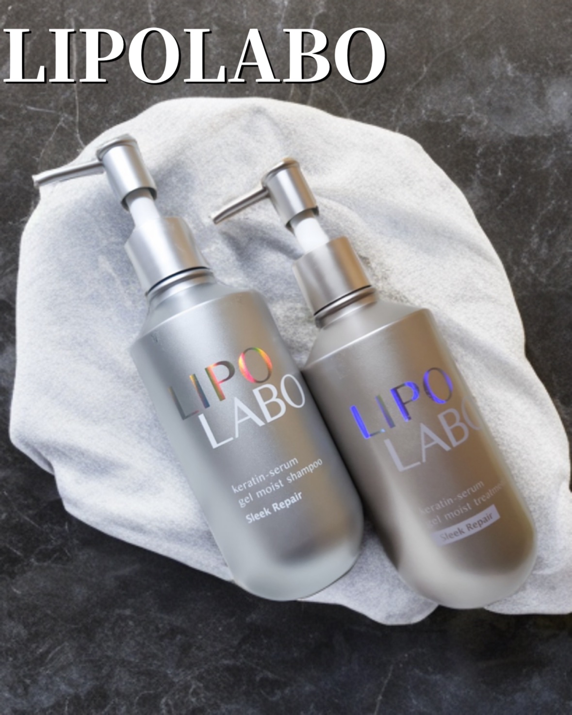 リポ ラボ ケラチンセラム ジェルモイスト シャンプー /トリートメントスリークリペア＊/LIPO　LABO/市販シャンプーを使ったクチコミ（1枚目）