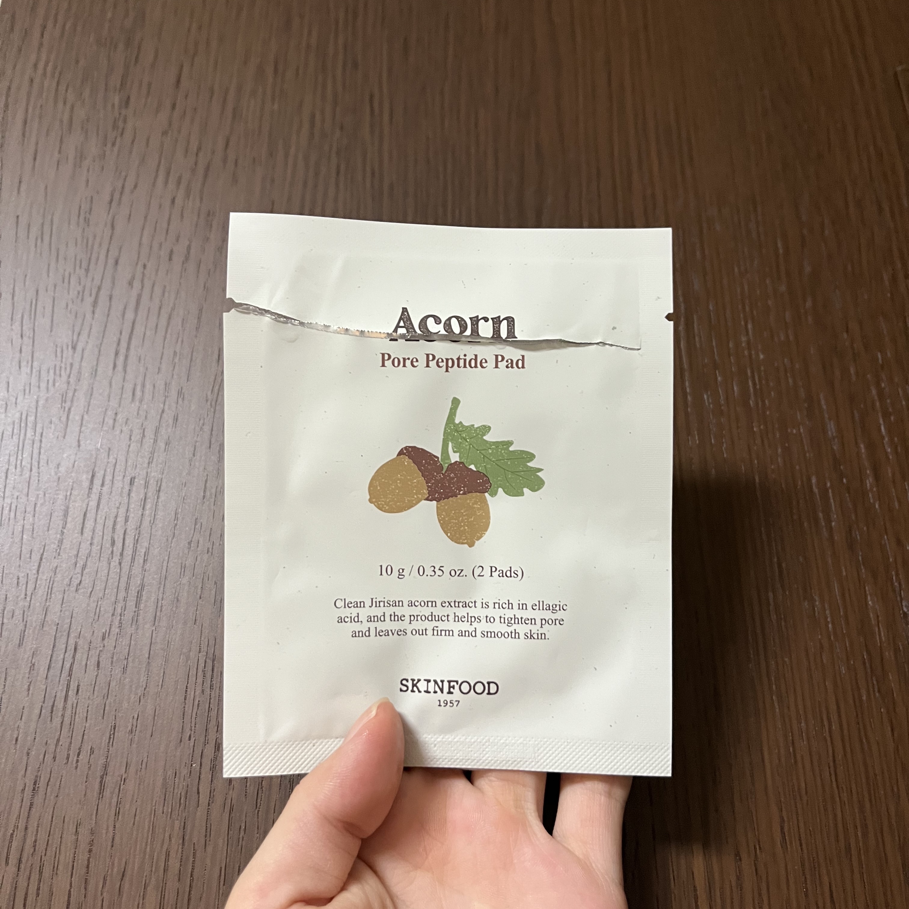 どんぐり ポア ペプチド パッド/SKINFOOD/トナーパッドを使ったクチコミ（1枚目）