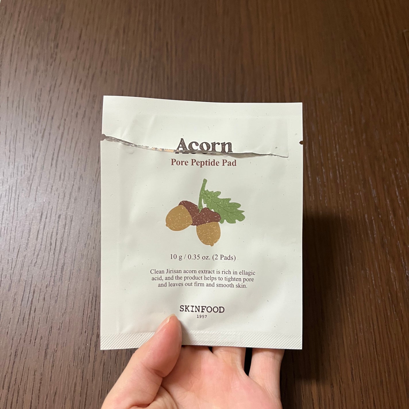どんぐり ポア ペプチド パッド/SKINFOOD/トナーパッドを使ったクチコミ(1枚目)