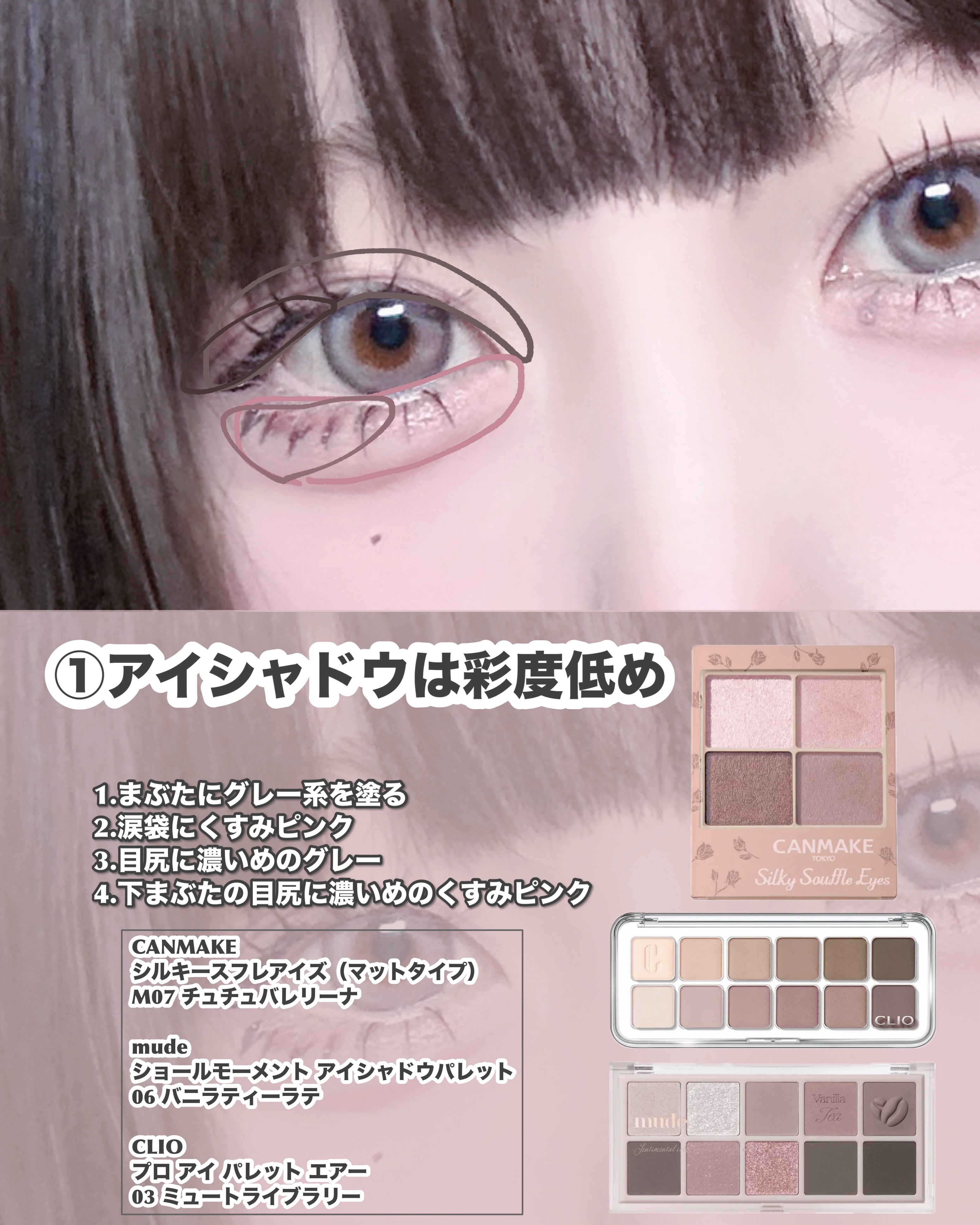 チート顔コントゥアパレット/MilleFée/パウダーハイライトを使ったクチコミ（2枚目）