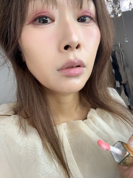キスキス ビー グロウ オイル/GUERLAIN/リップグロスを使ったクチコミ(5枚目)