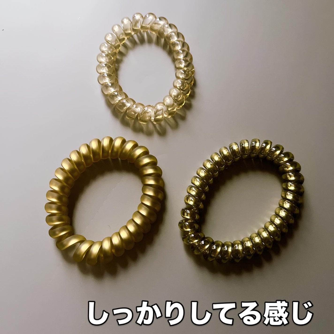 スプリングヘアゴム/キャンドゥ/ヘアアクセサリーを使ったクチコミ(3枚目)