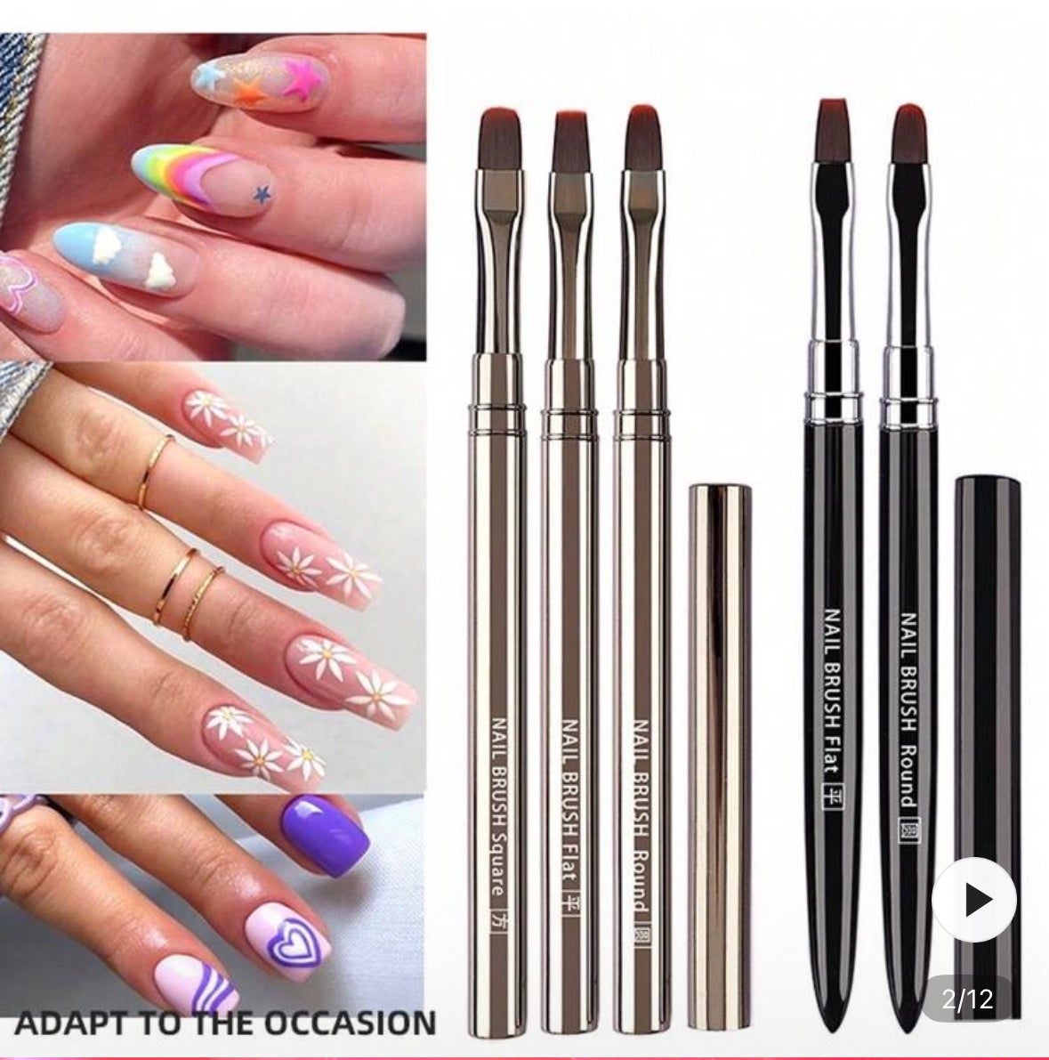 ネイルアート&ツール/SHEIN/ネイルチップ・パーツを使ったクチコミ(3枚目)