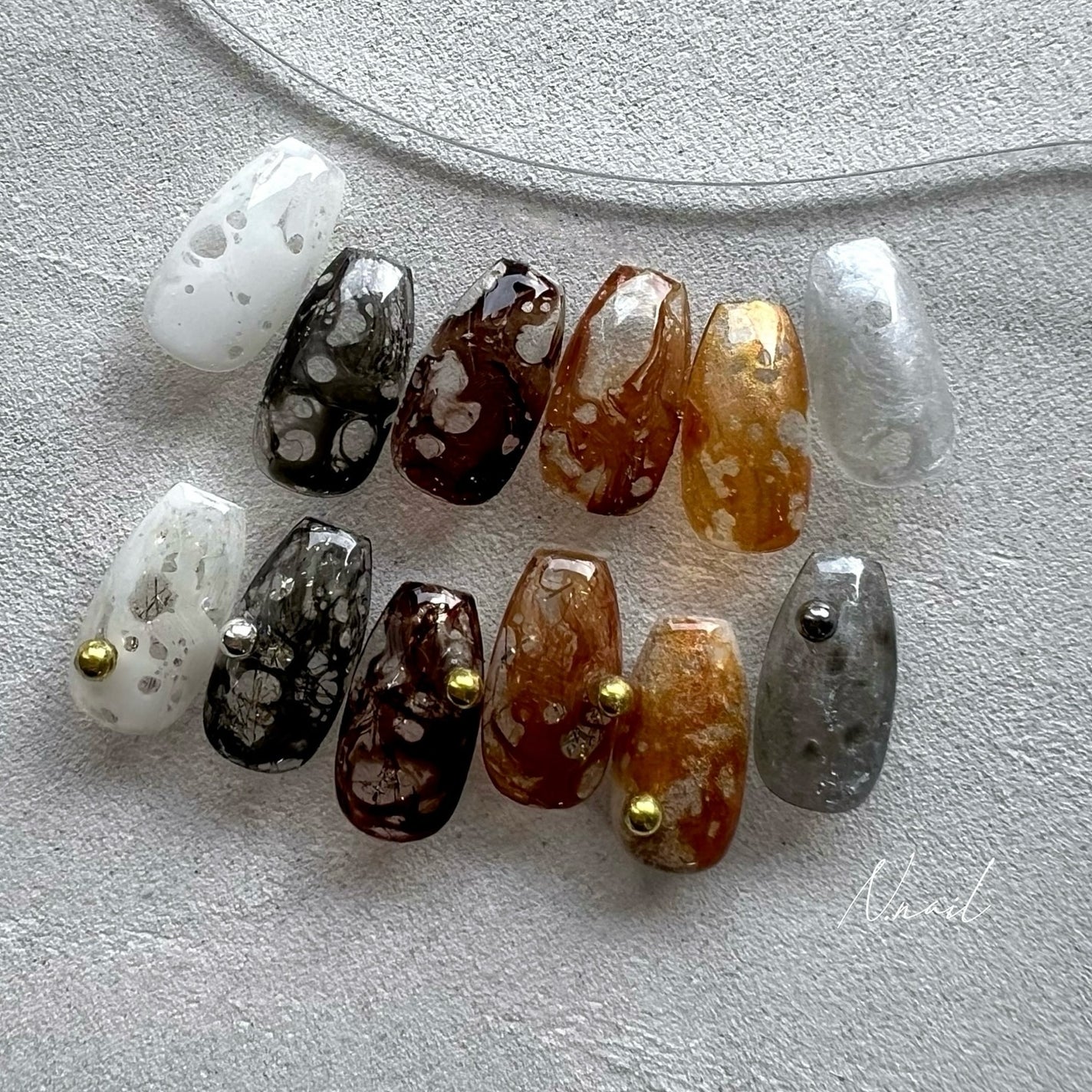 naomi on LIPS 「インクネイル💅#インクネイル#ニュアンスネイル#ネイル#..」(1枚目)