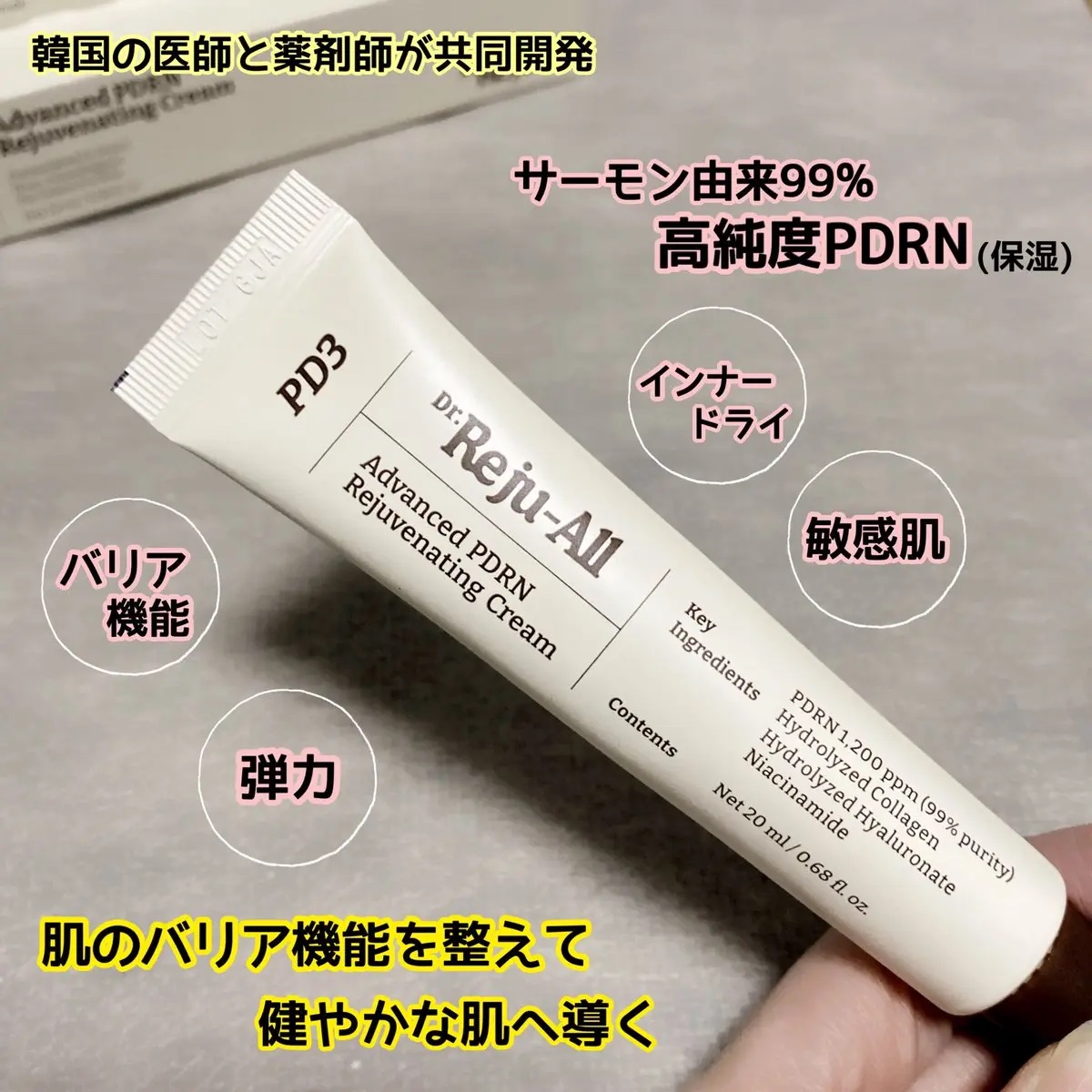 アドバンスト PDRN リジュビネイティング クリーム /Dr.Reju-All/フェイスクリームを使ったクチコミ（2枚目）