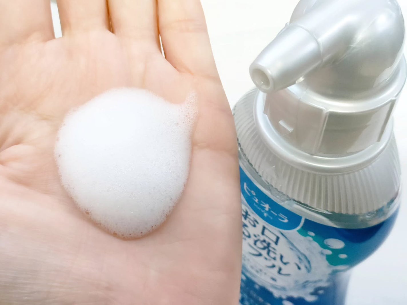 ピュオーラ 泡で出てくる洗口液 クリアミント【医薬部外品】/ピュオーラ/マウスウォッシュ・スプレーを使ったクチコミ(3枚目)