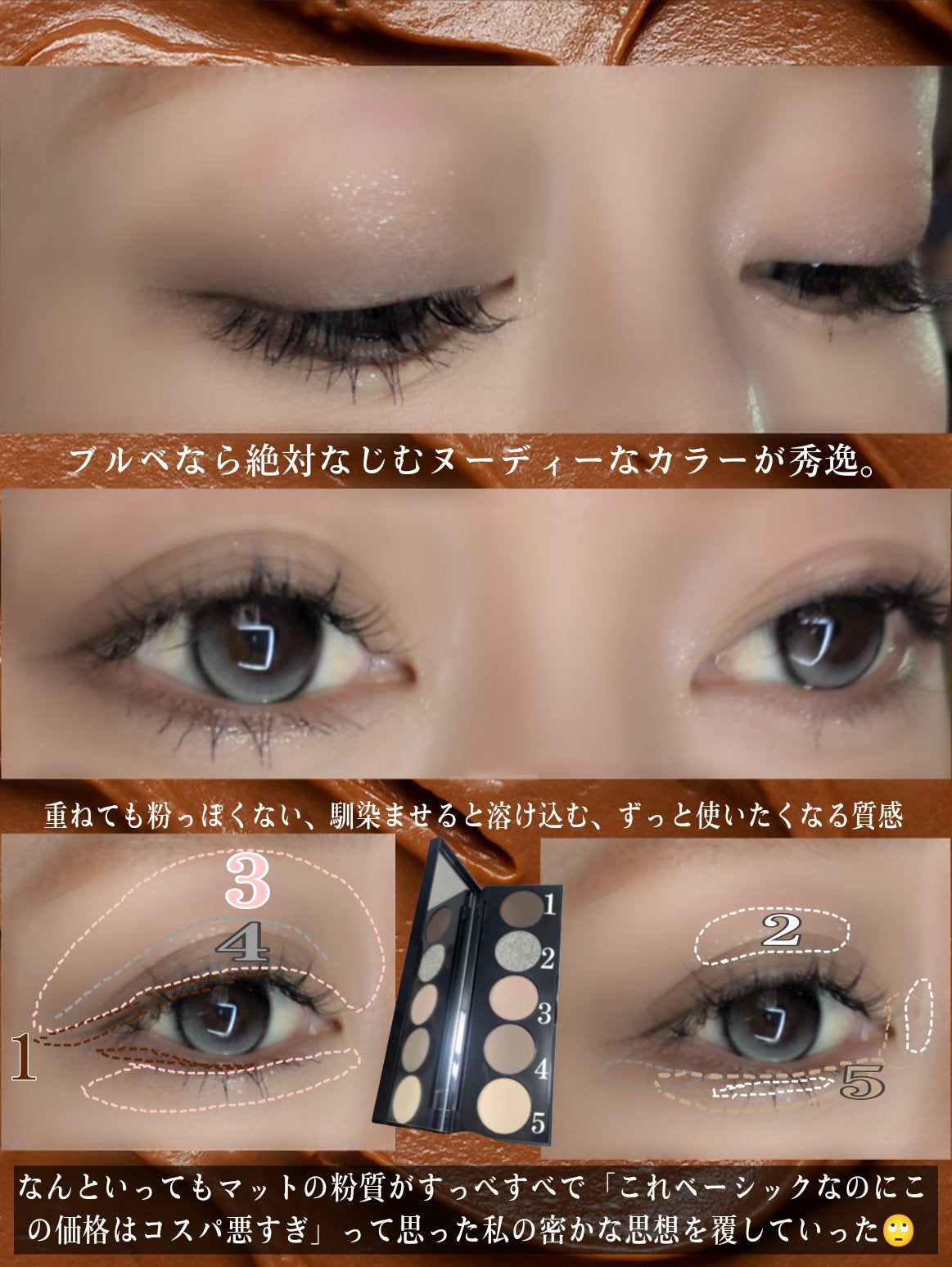 オール ヌード アイシャドウパレット/BOBBI BROWN/アイシャドウパレットを使ったクチコミ(4枚目)
