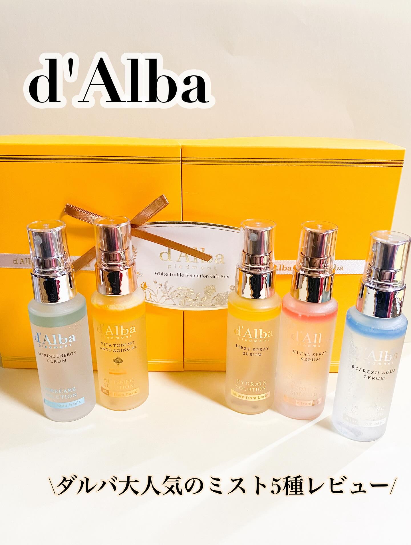 ダルバ ホワイトトリュフファーストスプレーセラム/ダルバ/ミスト状化粧水を使ったクチコミ（1枚目）