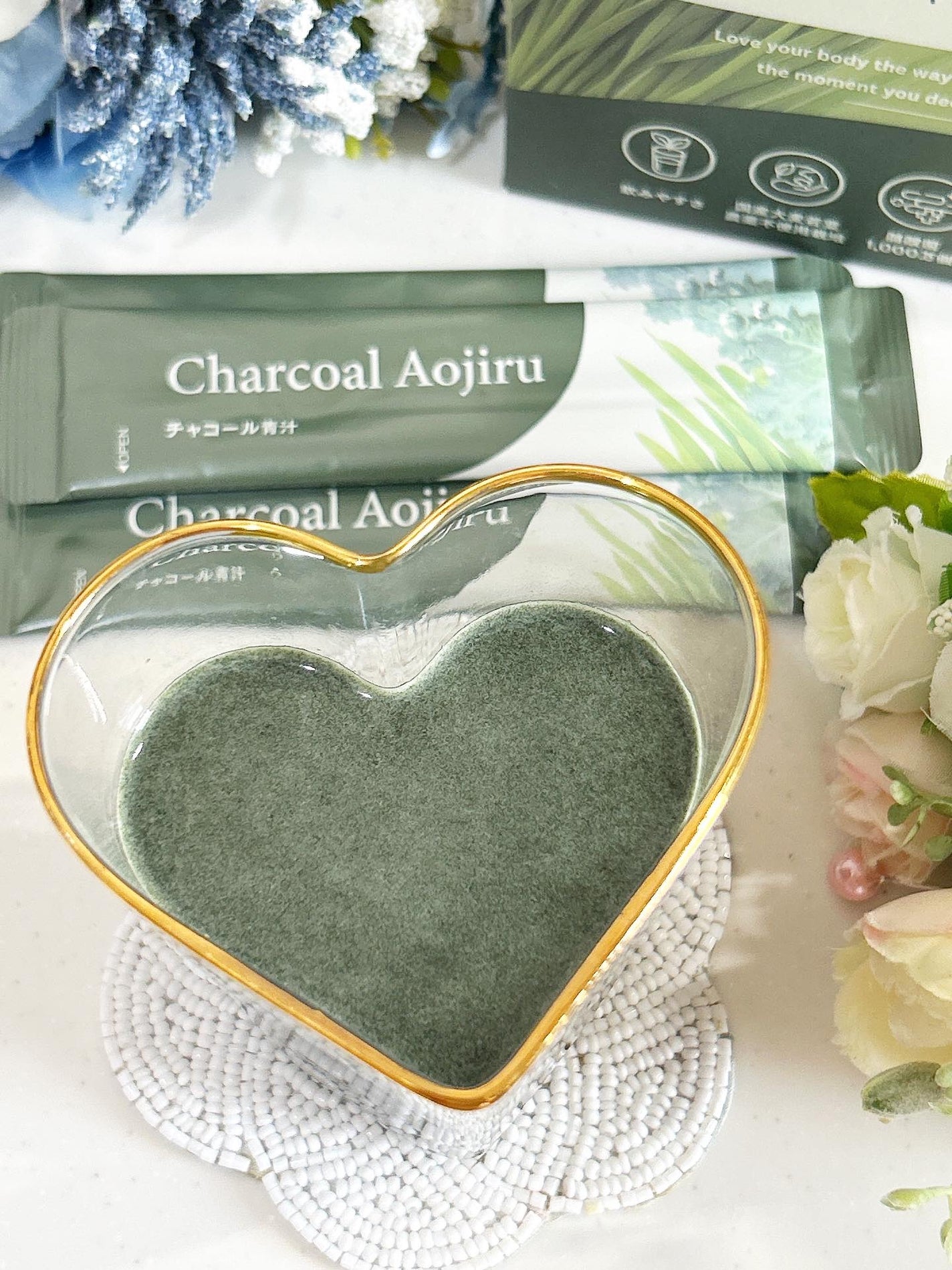 チャコール青汁/mariness/青汁を使ったクチコミ(2枚目)