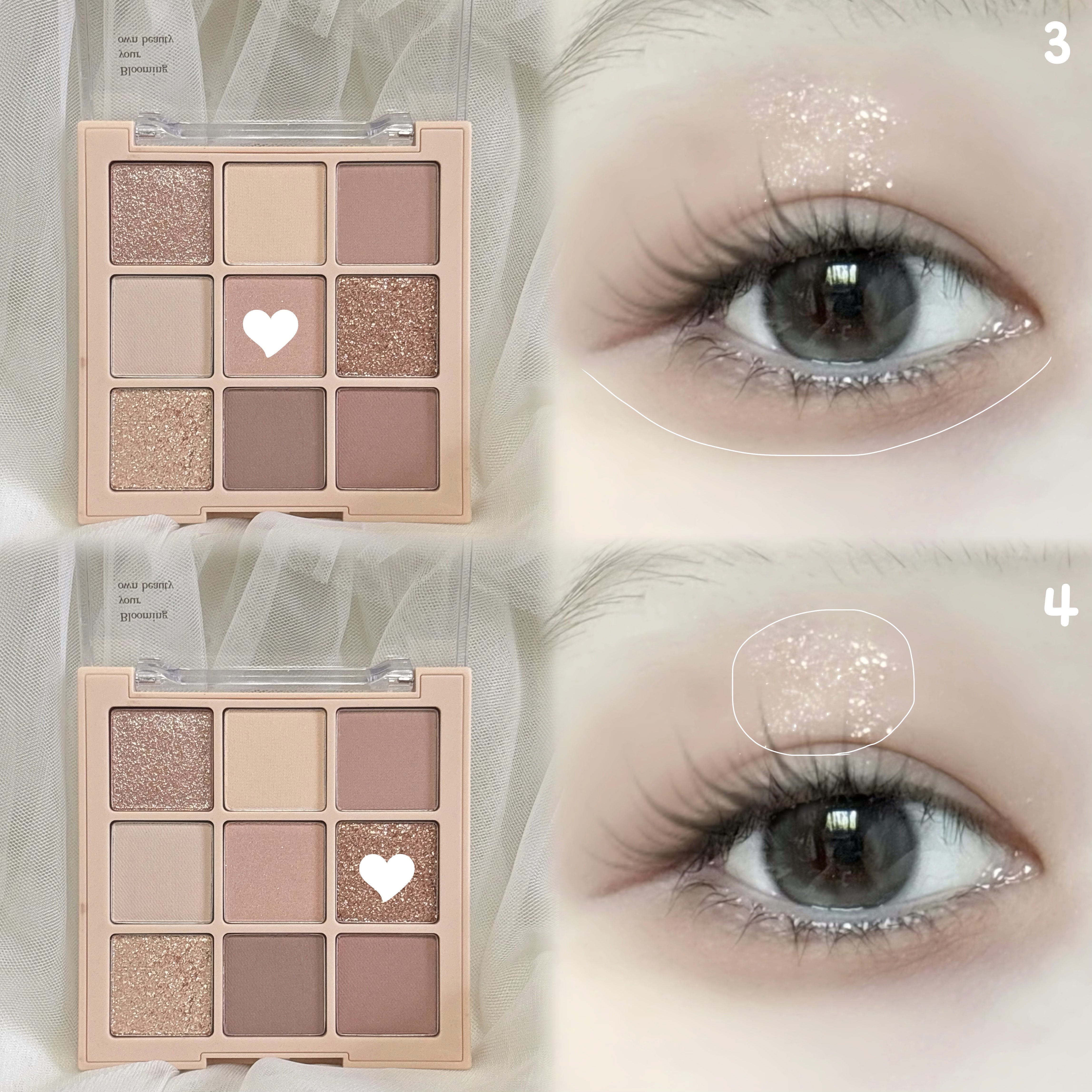 シャドウパレット/dasique/アイシャドウパレットを使ったクチコミ（3枚目）