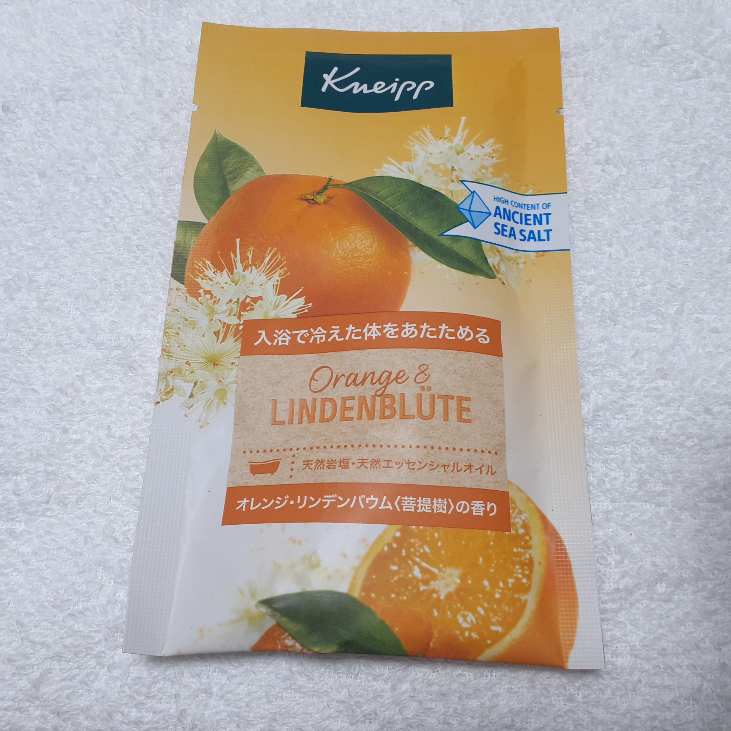 クナイプ バスソルト オレンジ・リンデンバウム<菩提樹>の香り 50g/クナイプ/無機塩系入浴剤を使ったクチコミ（1枚目）