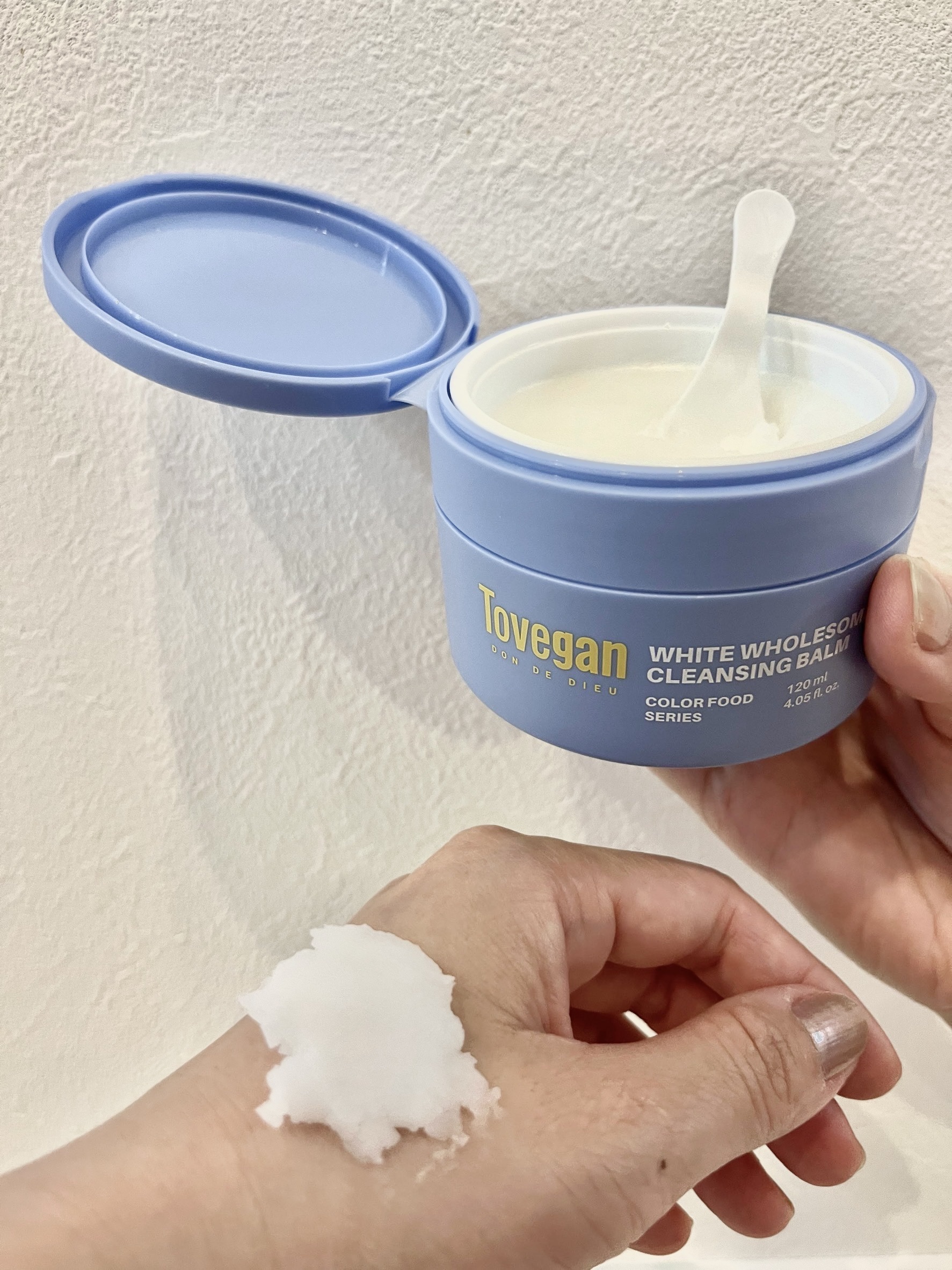 カラーフードシリーズホワイトホールサムクレンジングバーム/Tovegan/クレンジングバームを使ったクチコミ（3枚目）