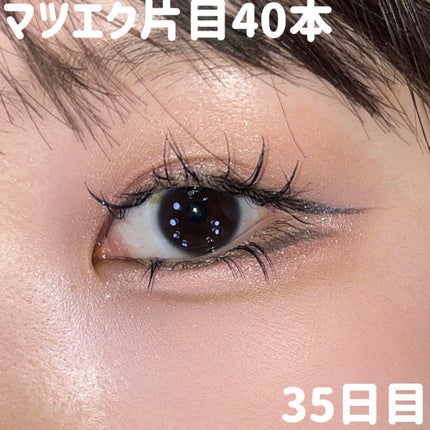 「塗るつけまつげ」自まつげ際立てタイプ/デジャヴュ/マスカラを使ったクチコミ(1枚目)