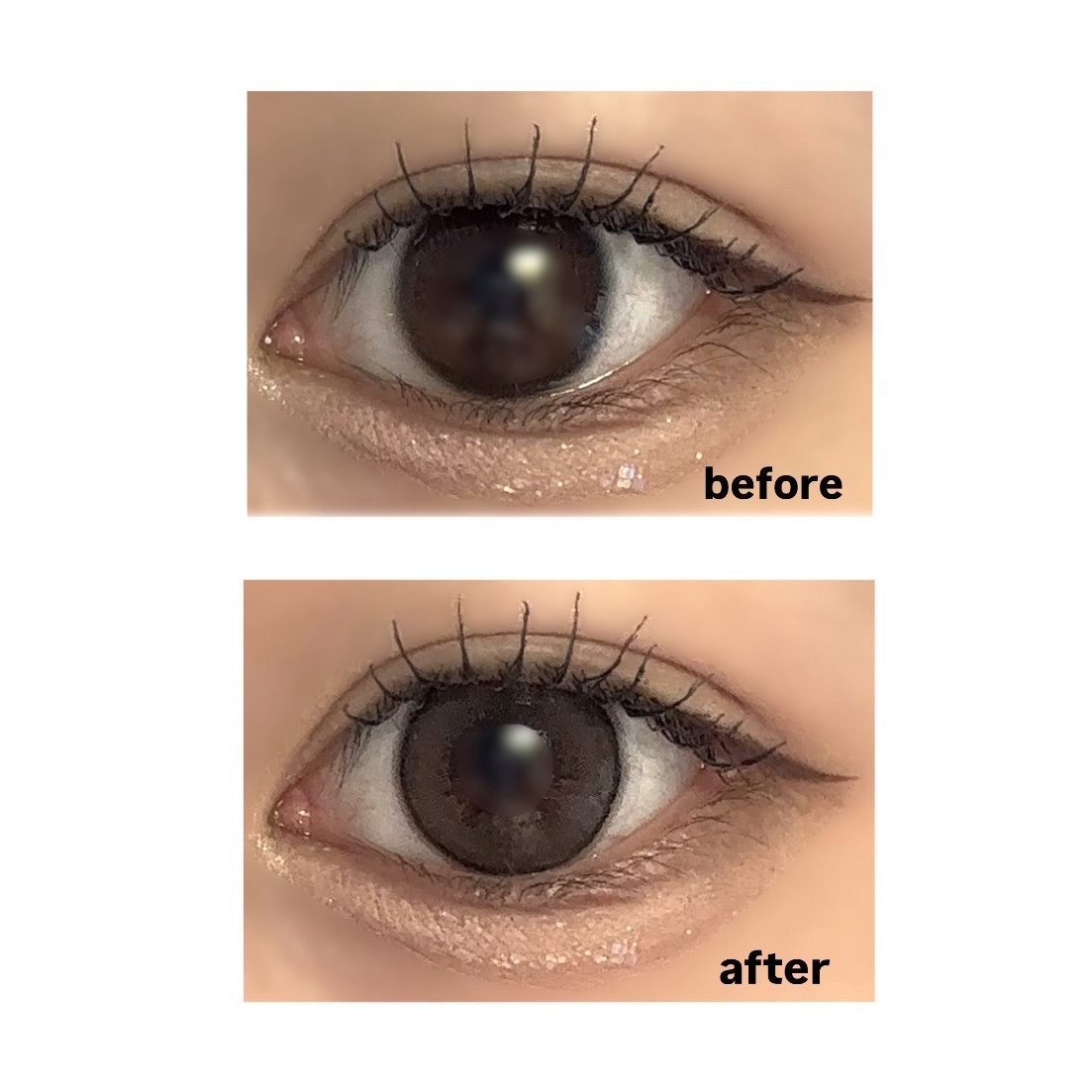 エバーカラーマンスリー パールベージュ/エバーカラー/１ヶ月（１MONTH）カラコンを使ったクチコミ（2枚目）