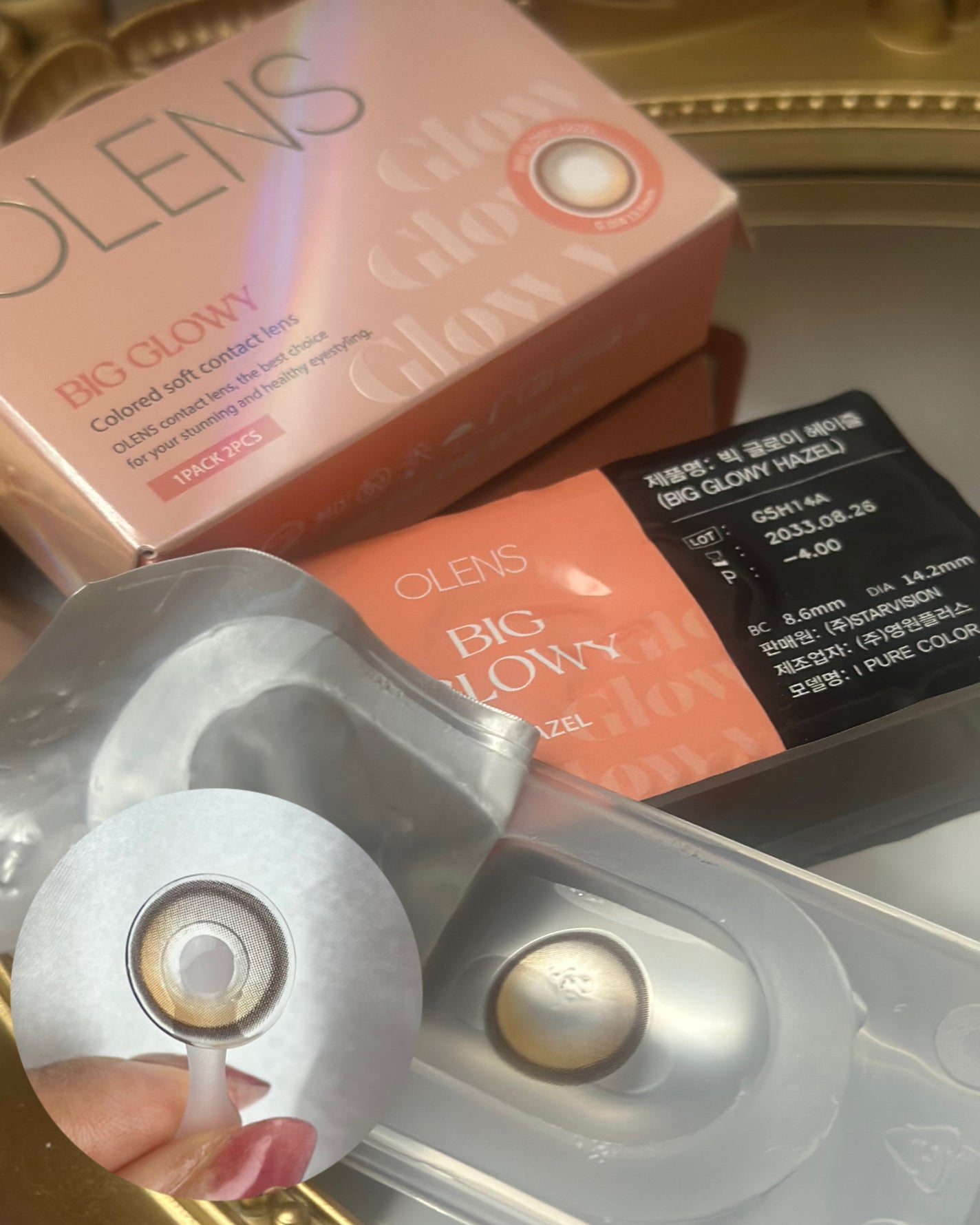 Glowy 1day/OLENS/ワンデー(1DAY)カラコンを使ったクチコミ(4枚目)