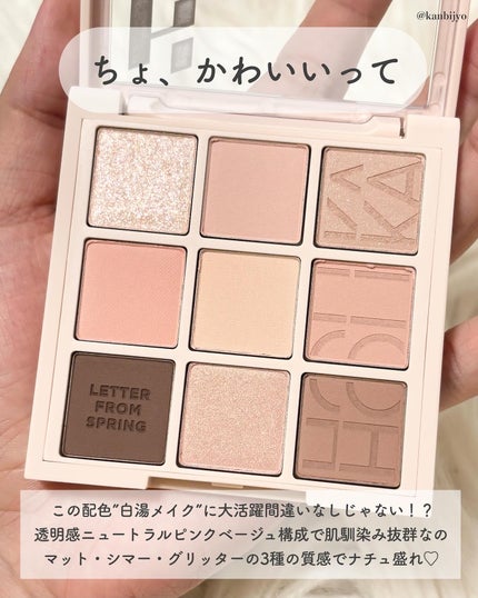 マイフェイブムードアイパレット 9カラー/HOLIKA HOLIKA/アイシャドウパレットを使ったクチコミ(3枚目)