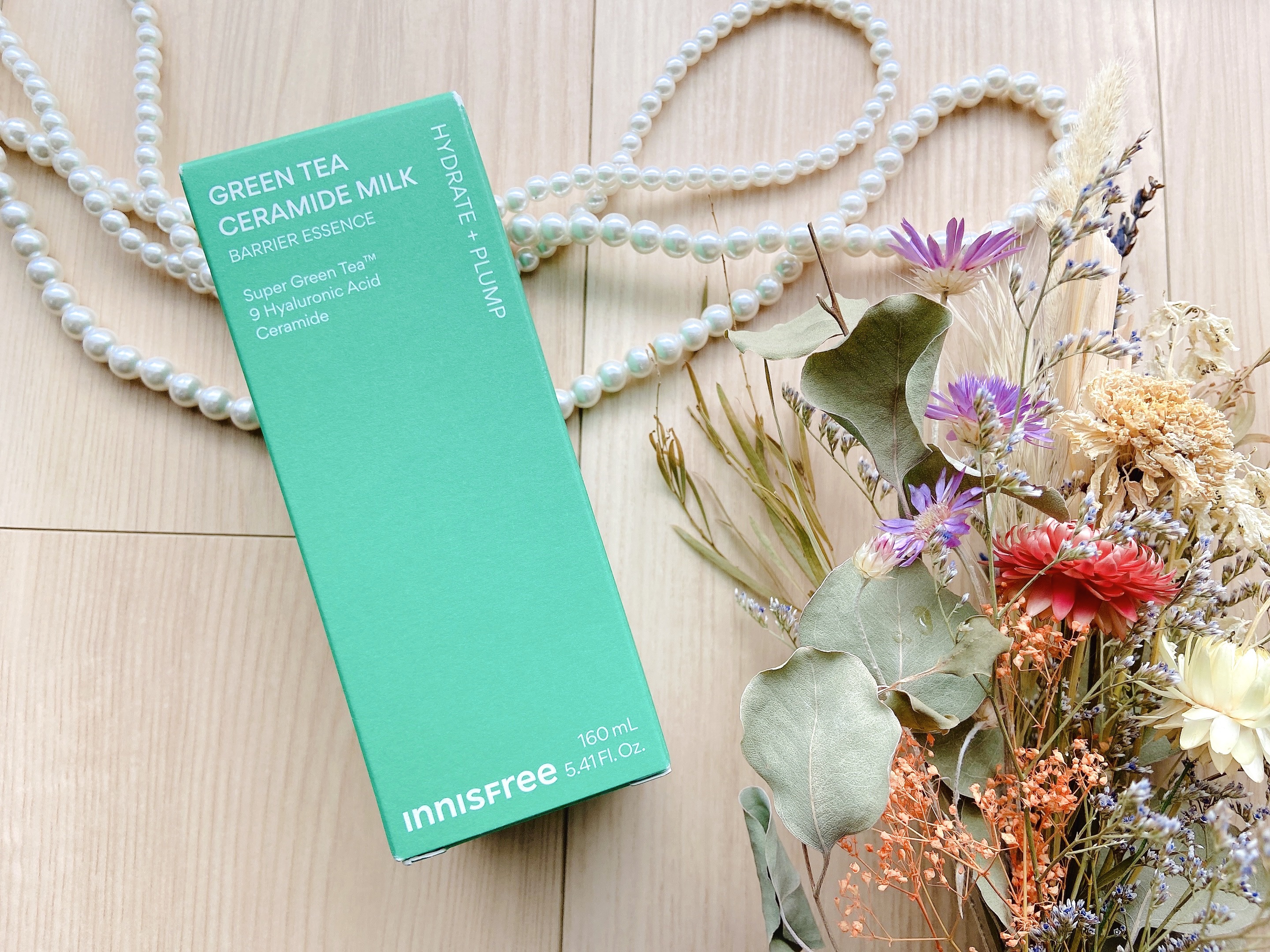 グリーンティー セラミド ミルク エッセンストナー/innisfree/化粧水を使ったクチコミ（2枚目）