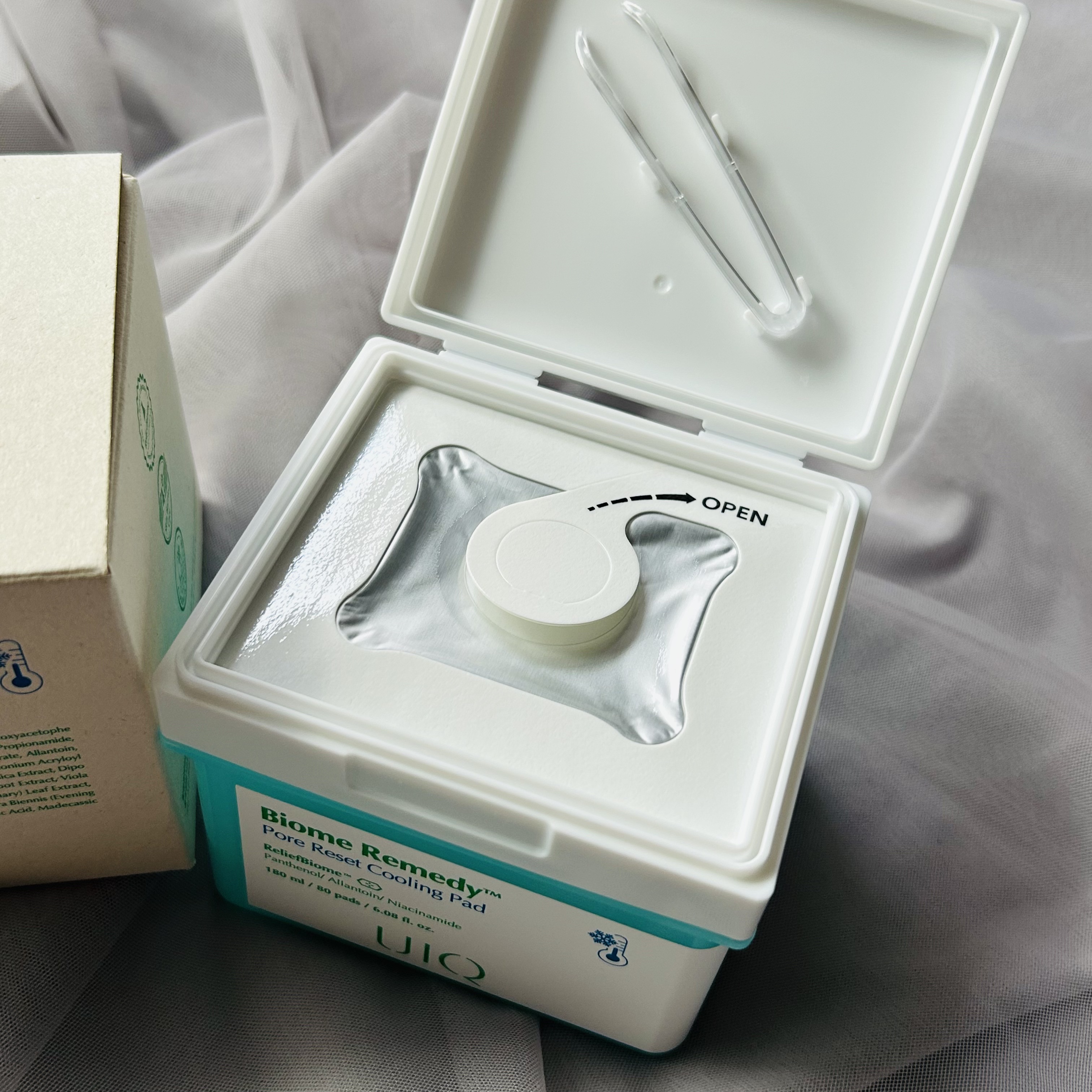 バイオームレメディポアリセットクーリングパッド/UIQ/トナーパッドを使ったクチコミ（2枚目）