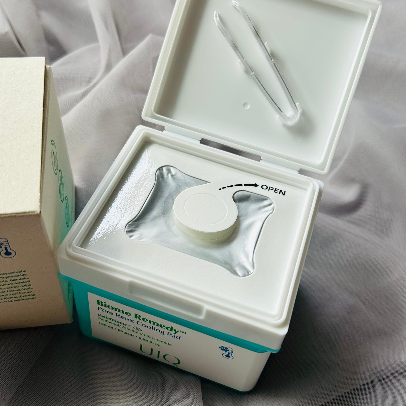 バイオームレメディポアリセットクーリングパッド/UIQ/トナーパッドを使ったクチコミ(2枚目)