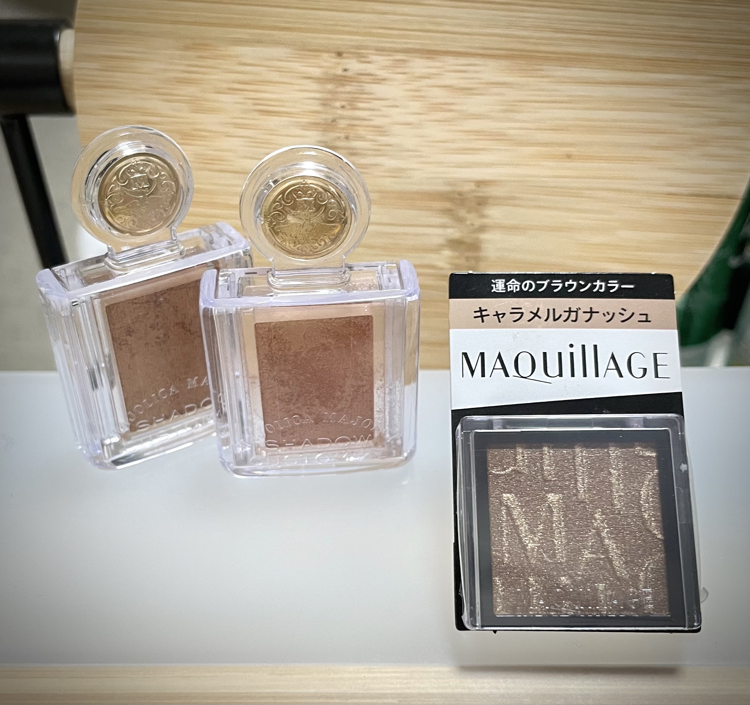 ドラマティックアイカラー (パウダー)/(クリーム)/マキアージュ/アイシャドウパレットを使ったクチコミ（2枚目）