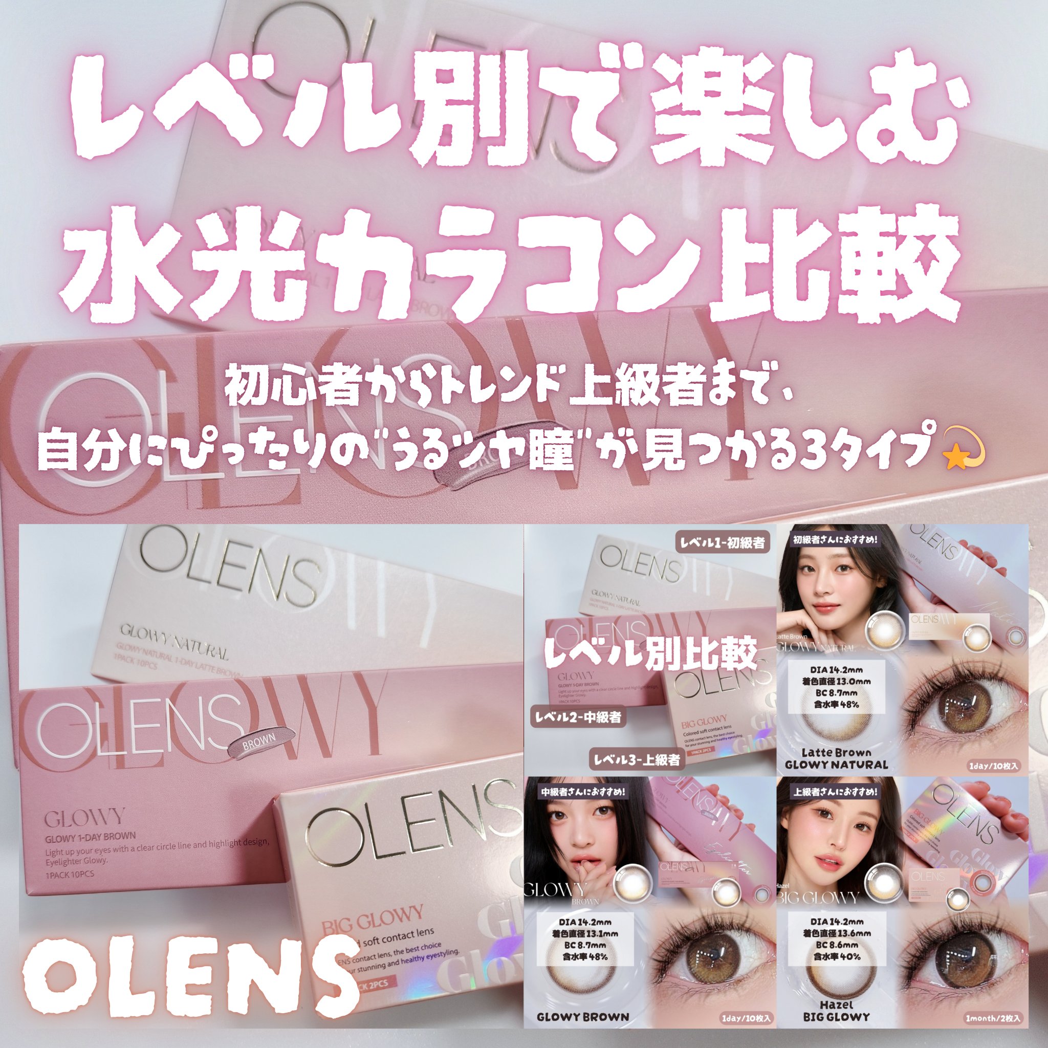 ビッグ グローイ 1Month/OLENS/１ヶ月（１MONTH）カラコンを使ったクチコミ（1枚目）