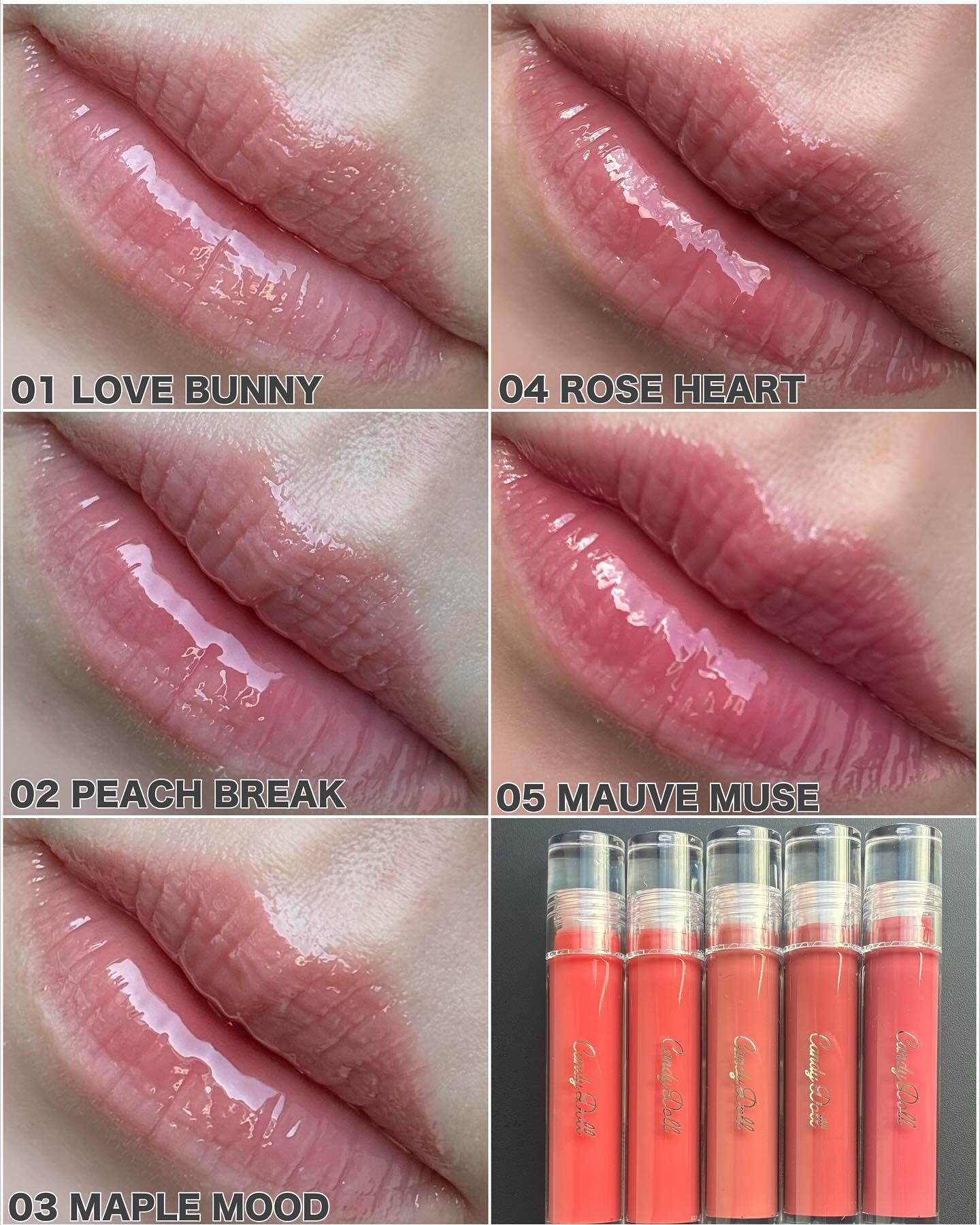 ボリューミングカラーグロス 03 メープルムード/CandyDoll/リップグロスを使ったクチコミ（3枚目）