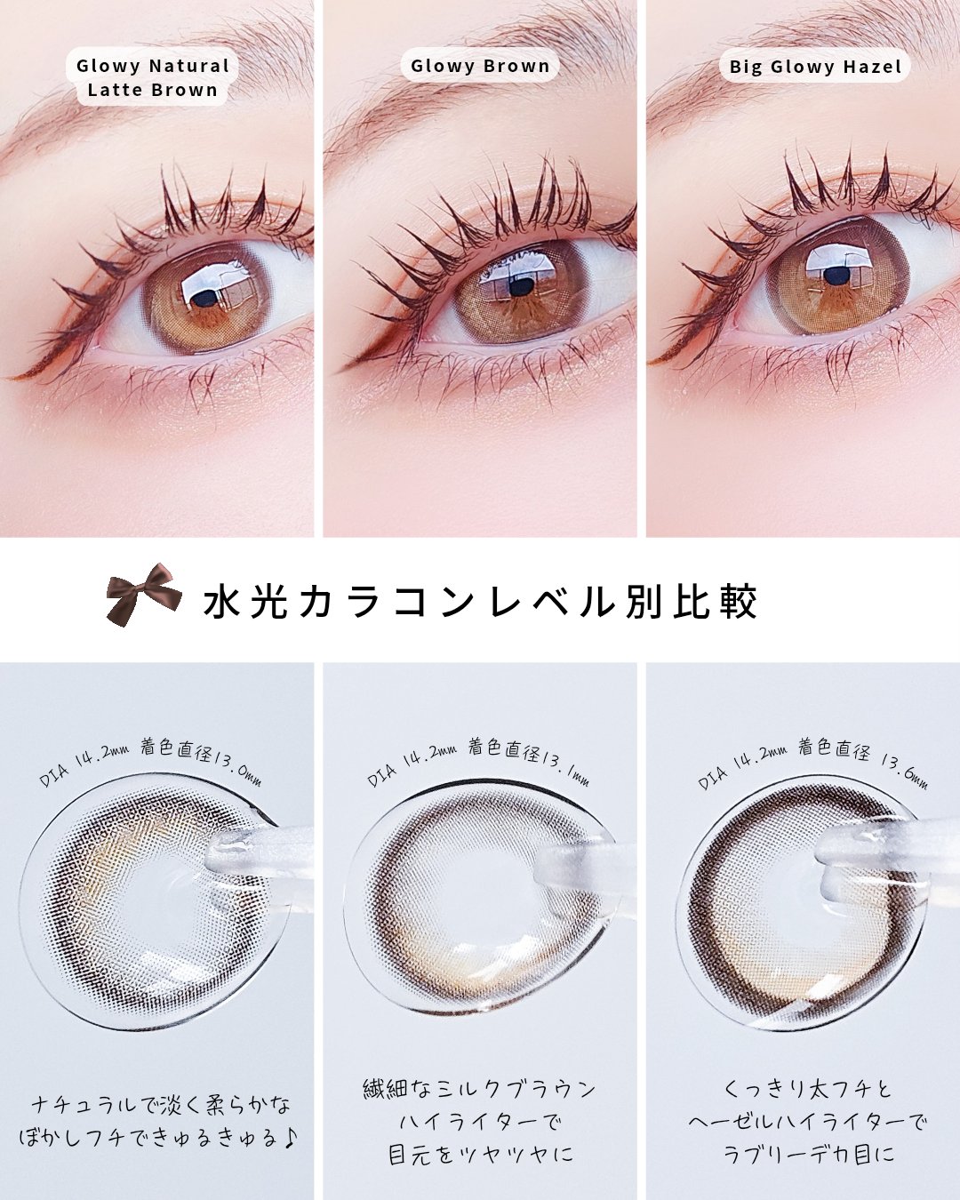 Glowy 1day/OLENS/ワンデー（１DAY）カラコンを使ったクチコミ（3枚目）