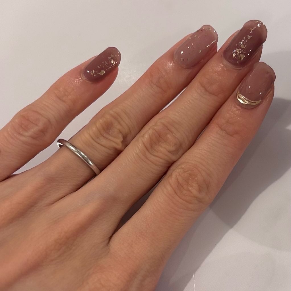 セミキュアジェルネイル(ハンド)/ohora/ネイルシールを使ったクチコミ(2枚目)