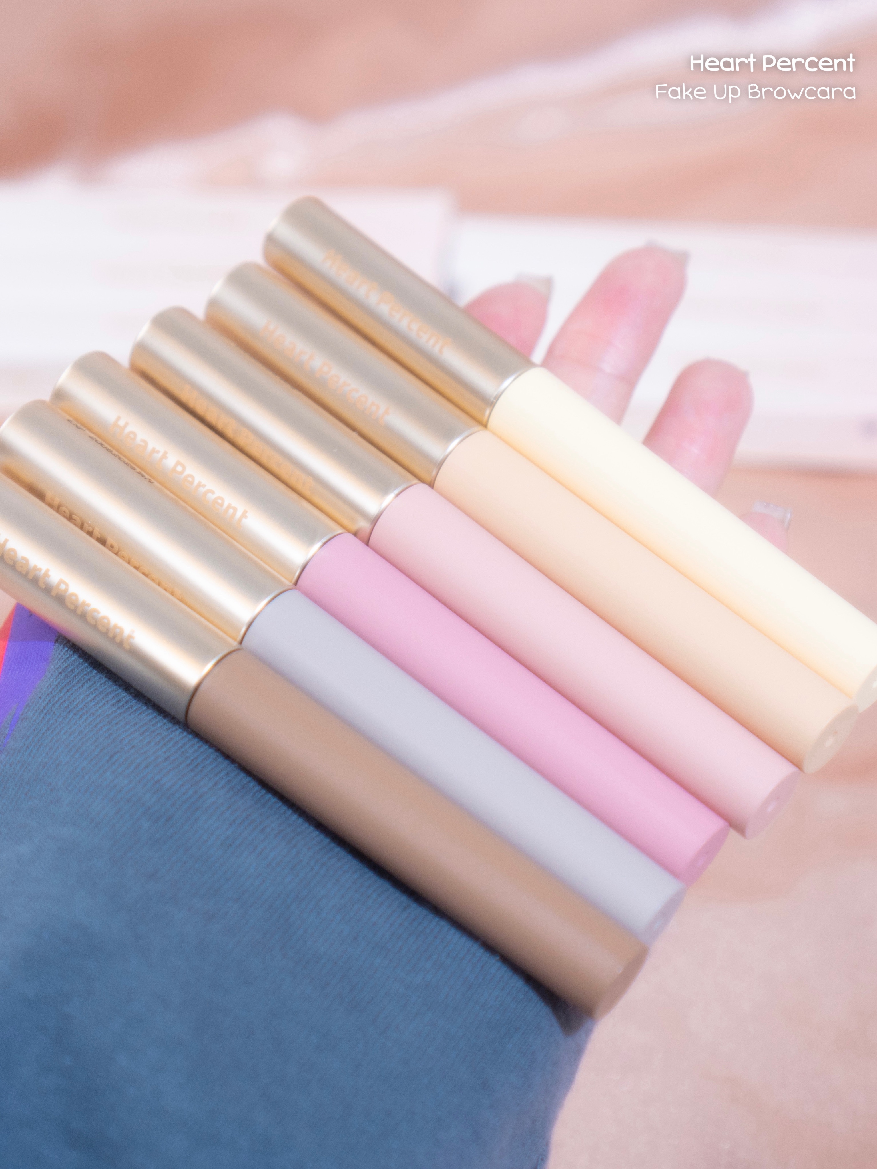 ドットオンムード フェイクアップ ブロウカラー/Heart Percent/眉マスカラを使ったクチコミ（1枚目）