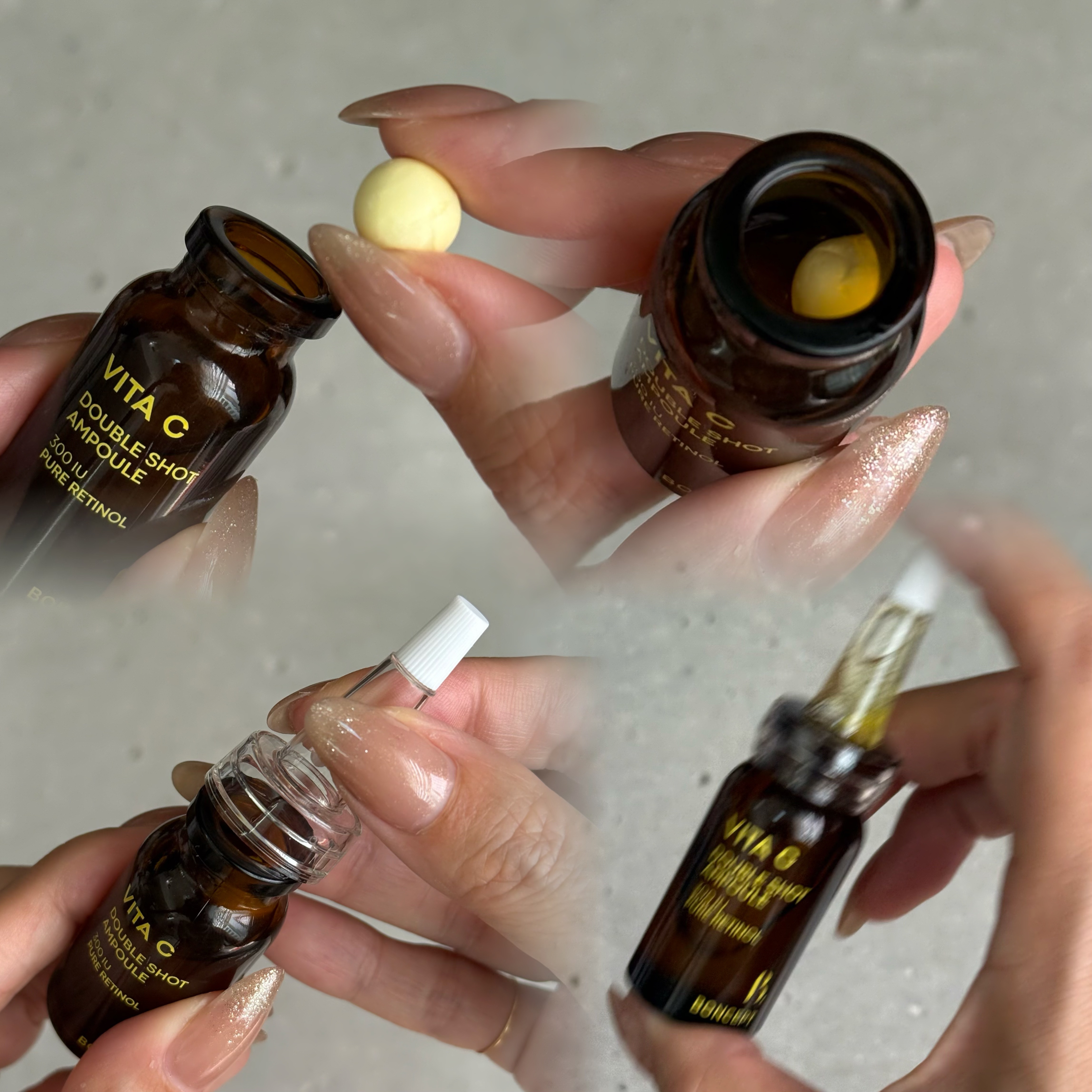 ビタC凍結乾燥ダブルショットアンプルキット/BONCEPT/美容液を使ったクチコミ（2枚目）