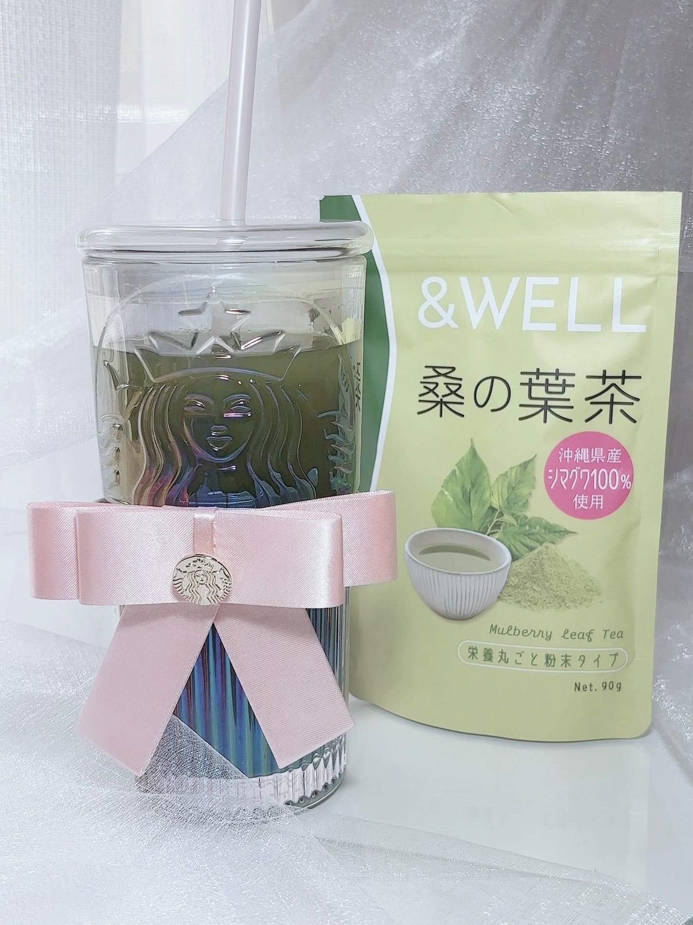 &WELL 桑の葉茶 栄養丸ごと粉末タイプ/&WELL/青汁を使ったクチコミ(1枚目)