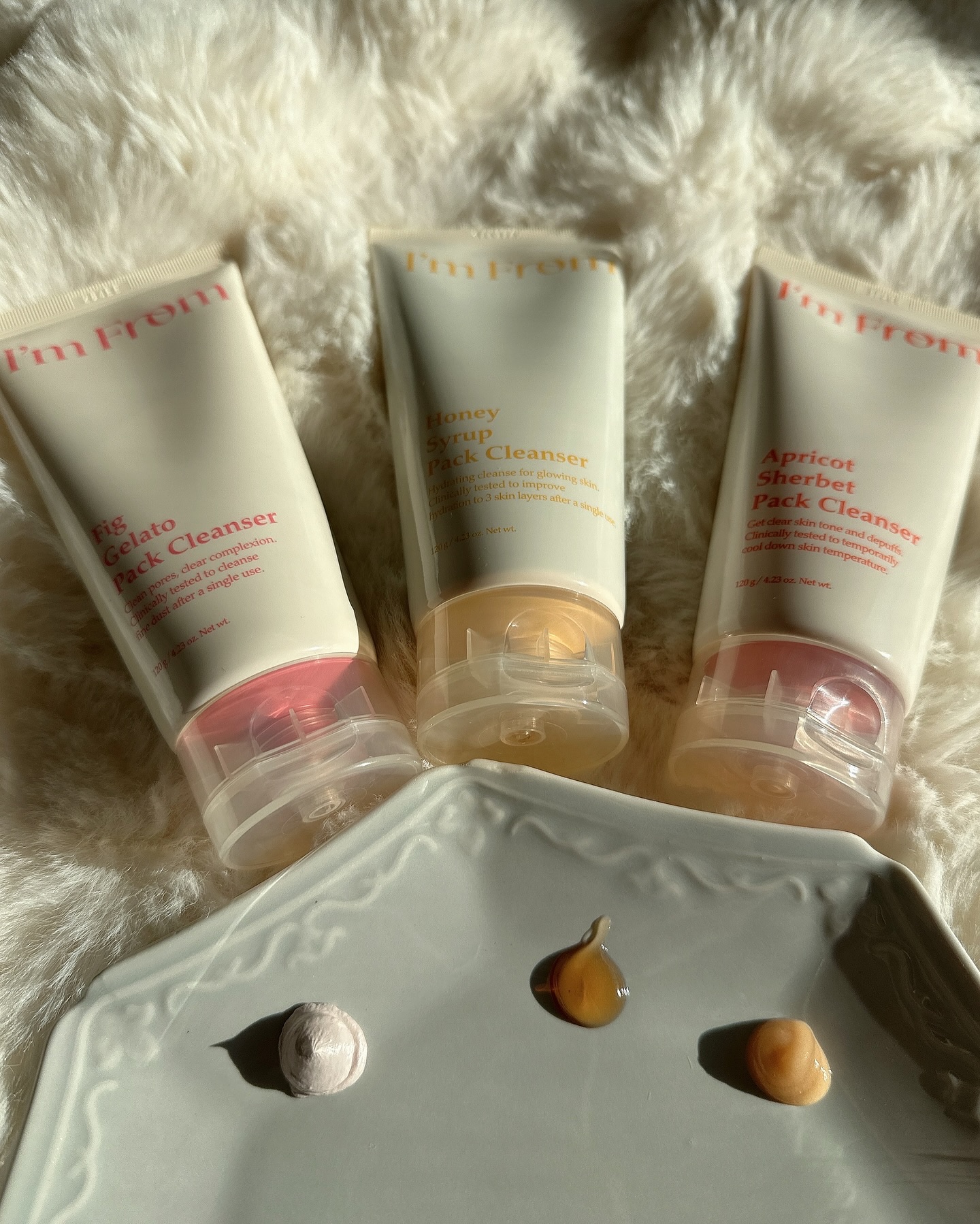 アプリコットシャーベットパッククレンザー/I'm from/洗顔フォームを使ったクチコミ（2枚目）