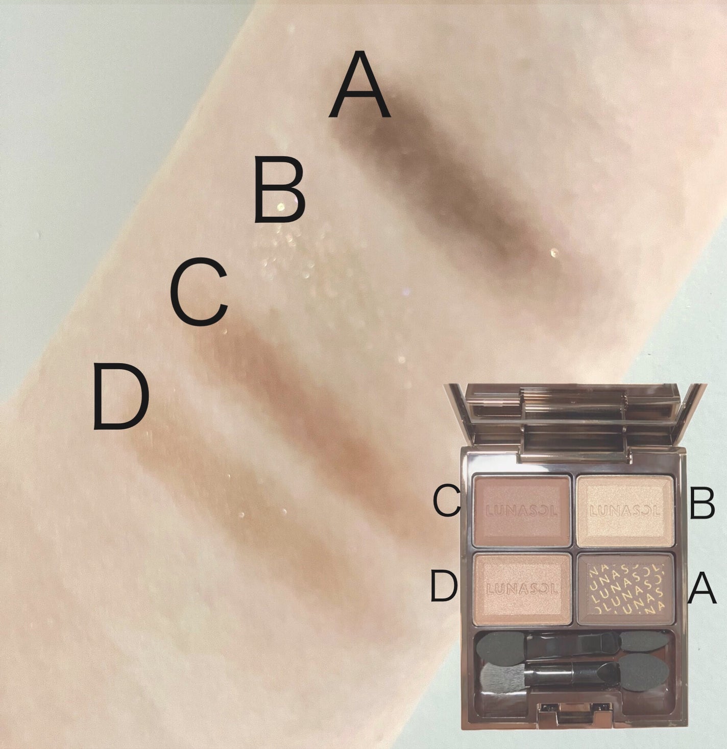 さっぴ * フォロバ100 on LIPS 「\LUNASOL/セレクション・ドゥ・ショコラアイズこのブラウ..」(3枚目)