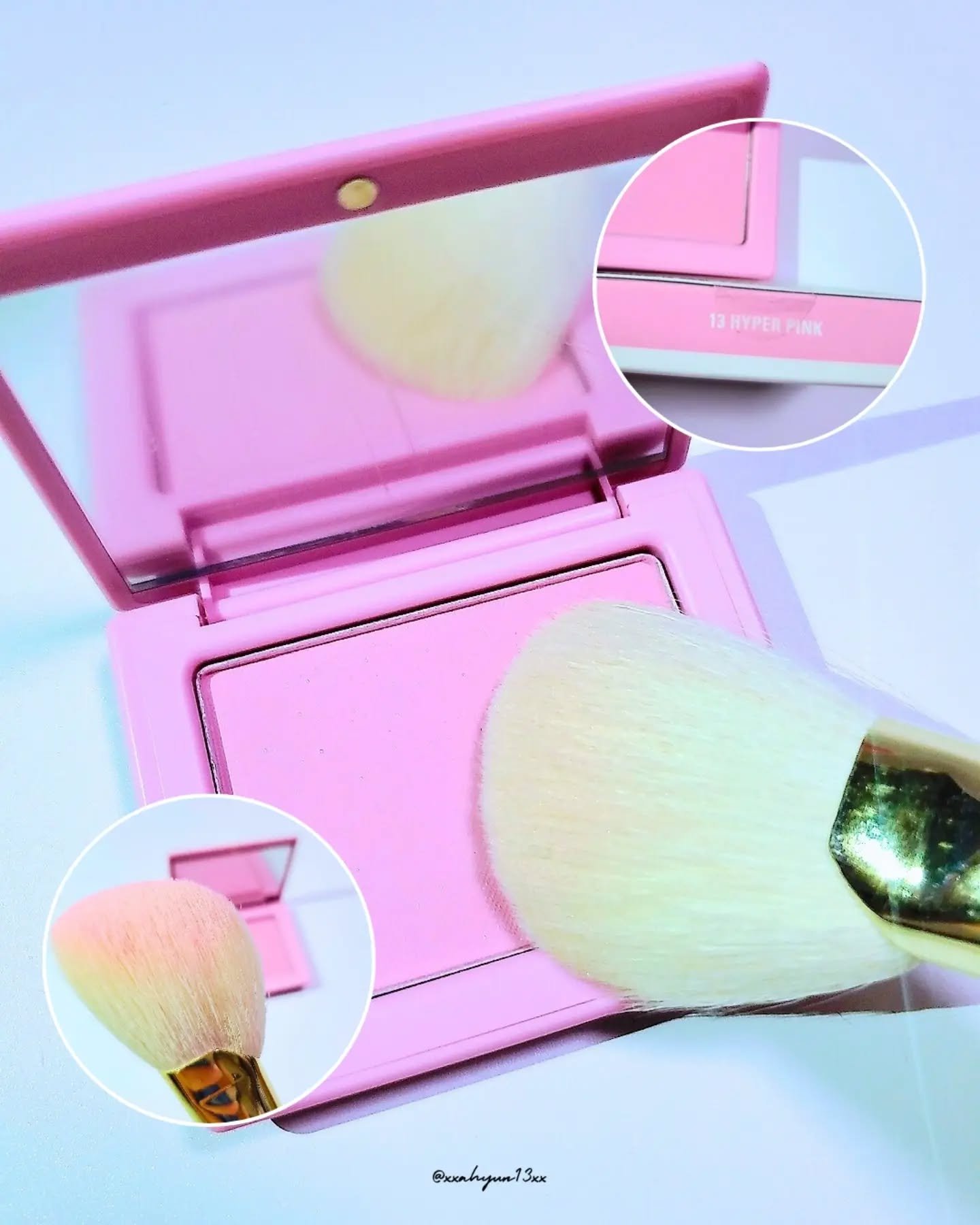 チークステイン ブラッシャー 13 ハイパー ピンク/VDL/パウダーチークを使ったクチコミ（3枚目）