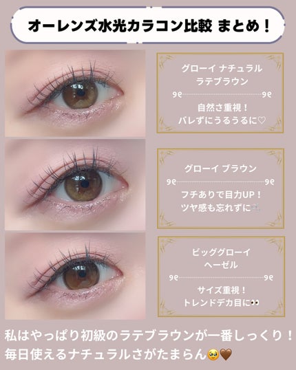 Glowy 1day/OLENS/ワンデー(1DAY)カラコンを使ったクチコミ(5枚目)