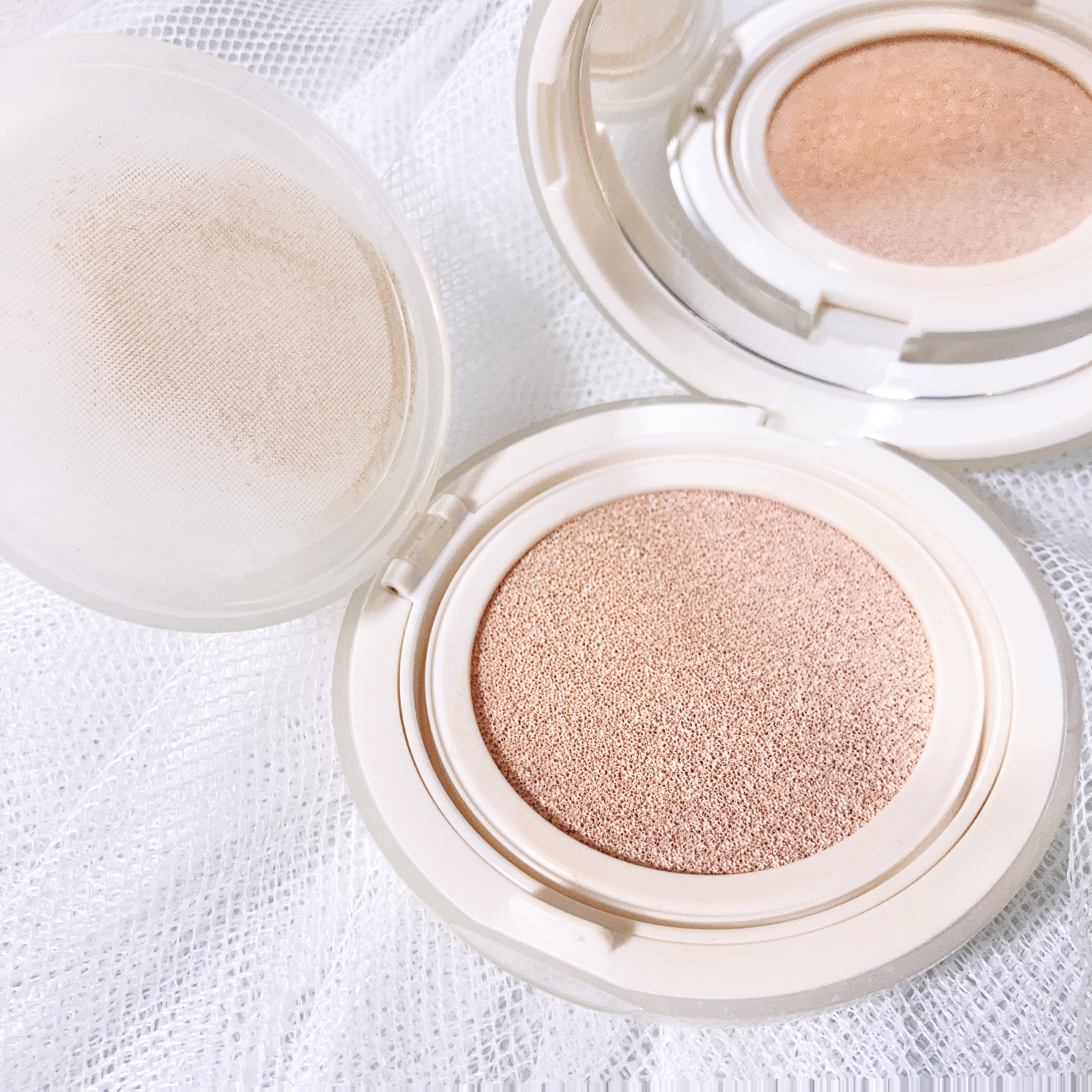 フィー クッションエッグフィットカバー 01 フェア/fwee/クッションファンデーションを使ったクチコミ（3枚目）