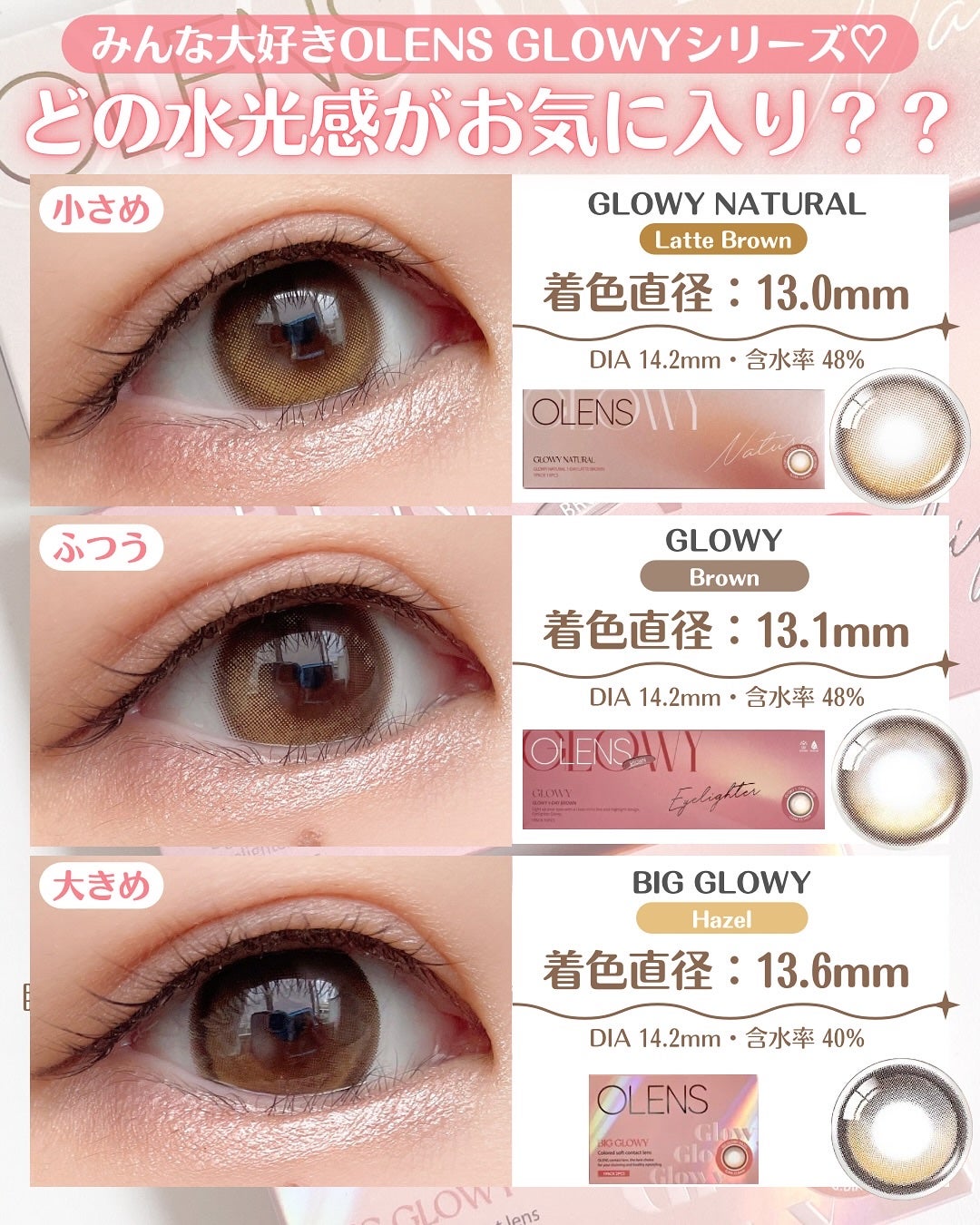 Glowy 1day/OLENS/ワンデー(1DAY)カラコンを使ったクチコミ(5枚目)