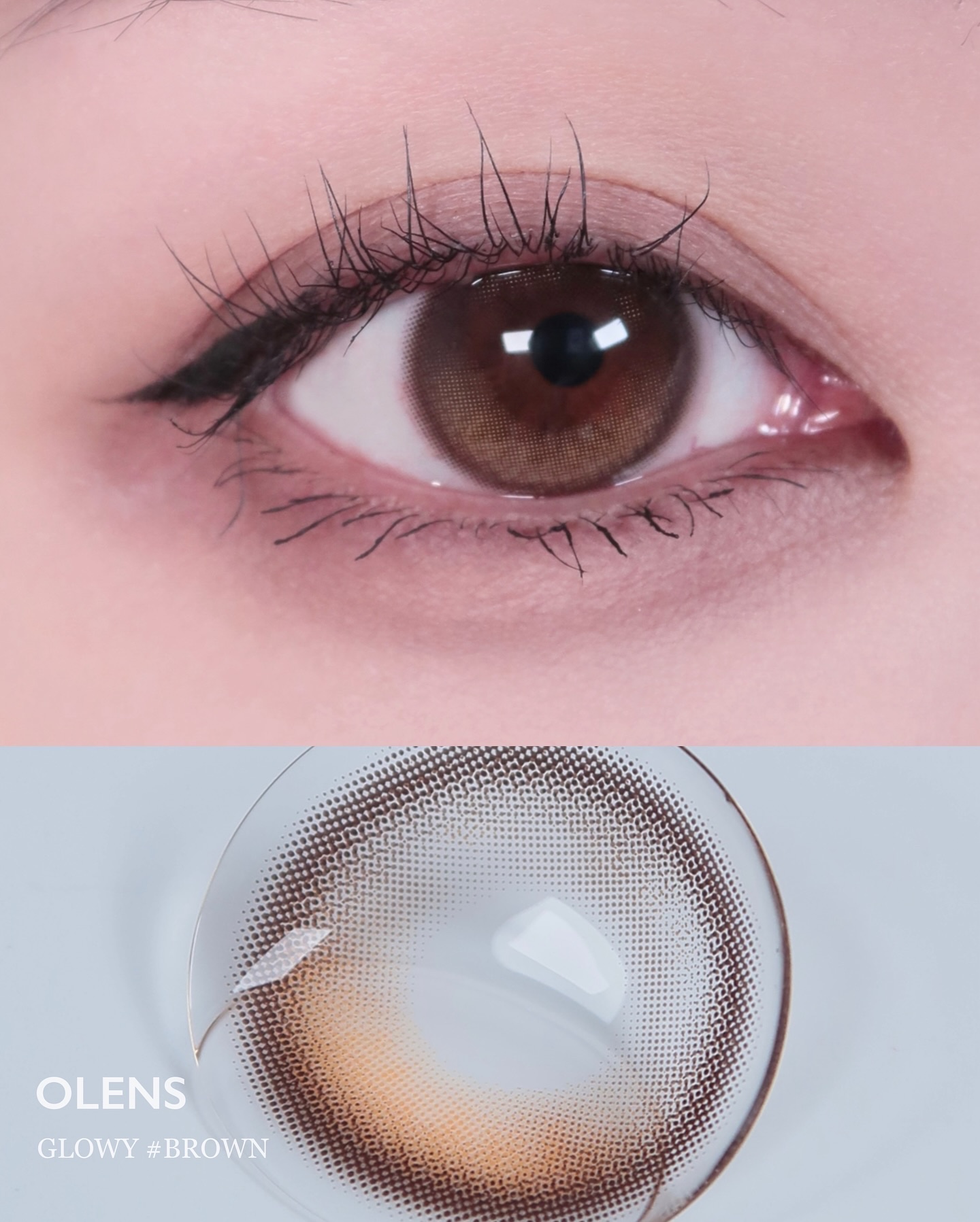 Glowy 1day/OLENS/ワンデー（１DAY）カラコンを使ったクチコミ（2枚目）