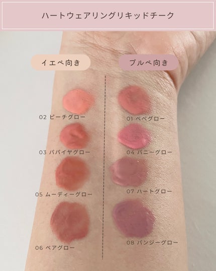 ハートウェアリングリキッドチーク/2aN/リキッドチークを使ったクチコミ(7枚目)