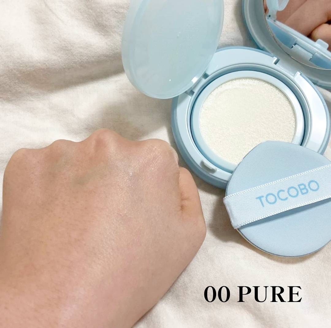 ブラーフィニッシュサンクッション/TOCOBO/日焼け止めパウダーを使ったクチコミ（3枚目）