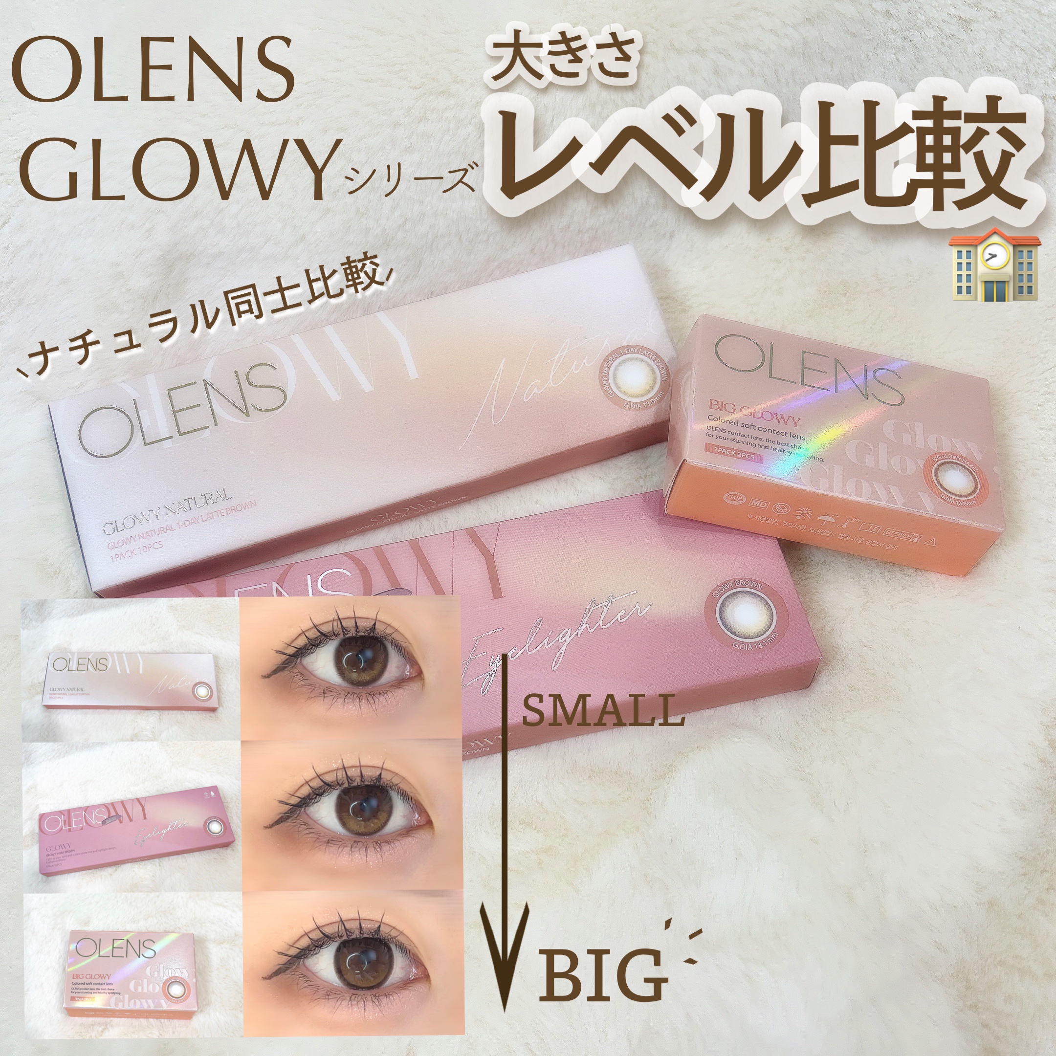 Glowy 1day/OLENS/ワンデー（１DAY）カラコンを使ったクチコミ（1枚目）