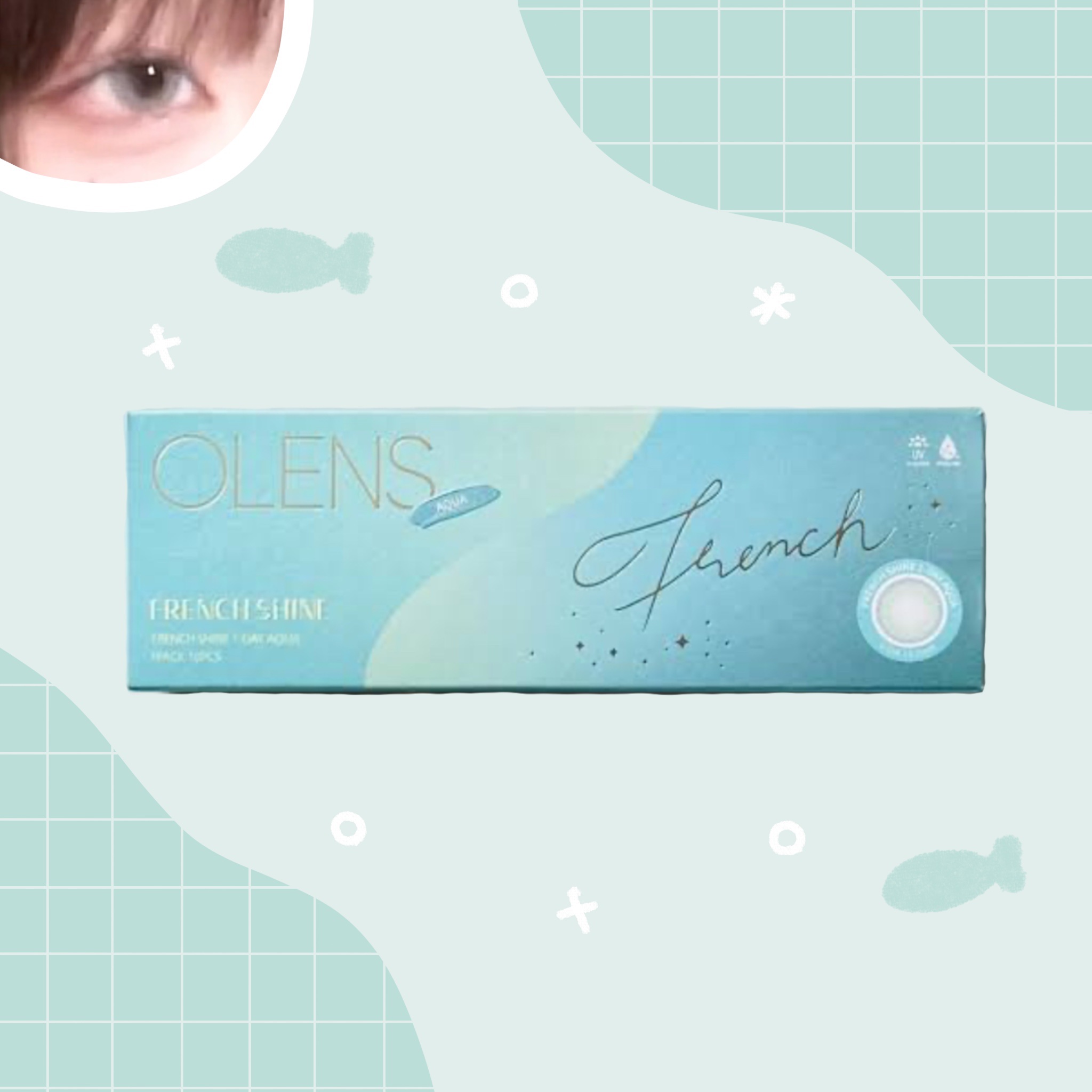 OLENS FrenchShine1dayのクチコミ「【使った商品】
OLENS FrenchShine1day aqua ¥1,760
【商品の特.....」（1枚目）