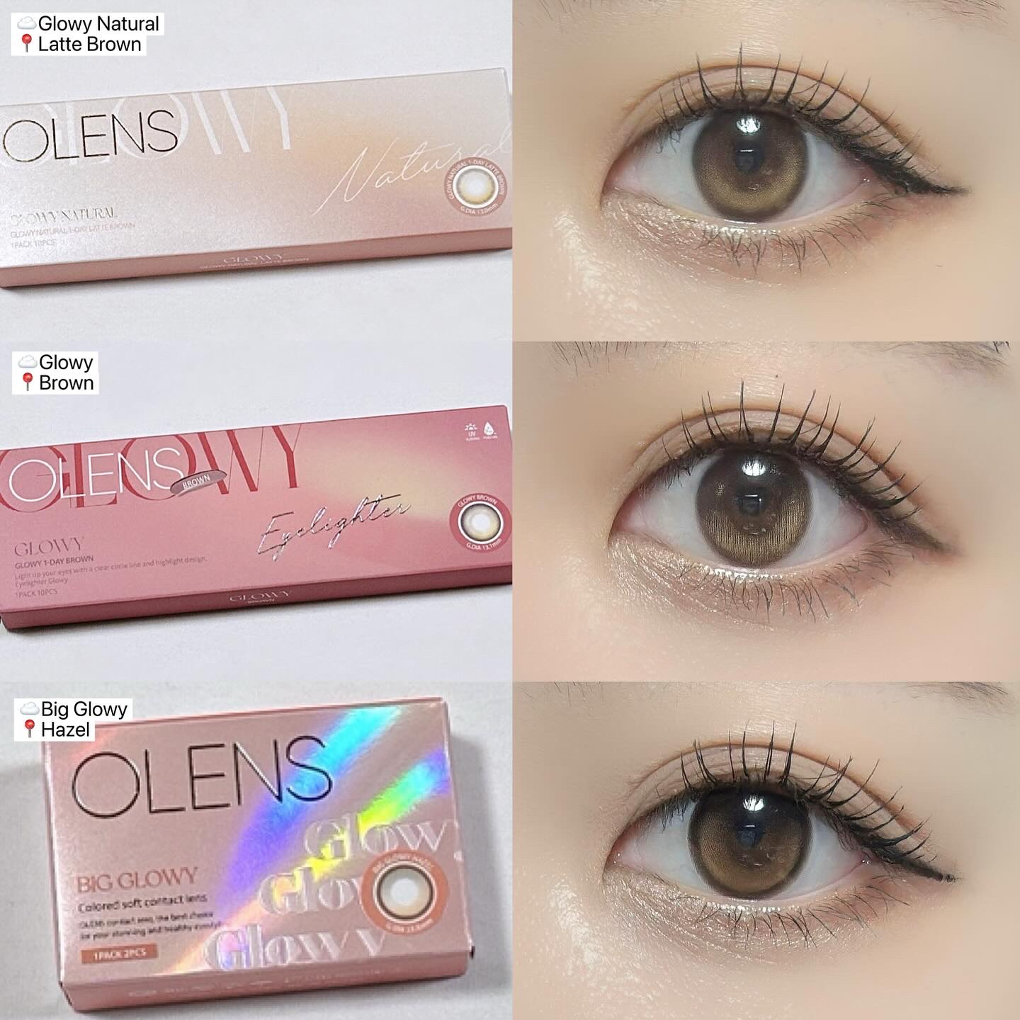 ビッグ グローイ 1Month/OLENS/１ヶ月（１MONTH）カラコンを使ったクチコミ（2枚目）