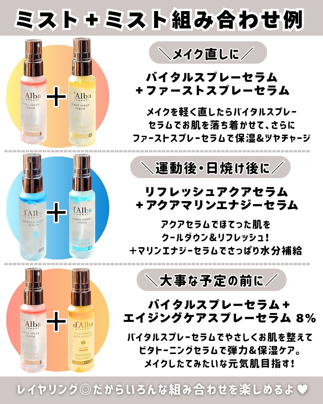 ダルバ ホワイトトリュフファーストスプレーセラム/ダルバ/ミスト状化粧水を使ったクチコミ(9枚目)