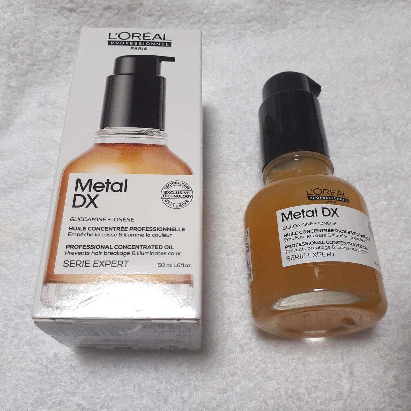メタルDX コンセントレイティッド オイル/ロレアル プロフェッショナル/ヘアオイルを使ったクチコミ(1枚目)