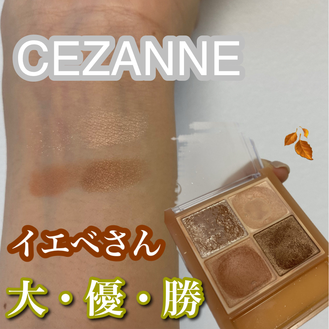 ベージュトーンアイシャドウ/CEZANNE/アイシャドウパレットを使ったクチコミ（1枚目）