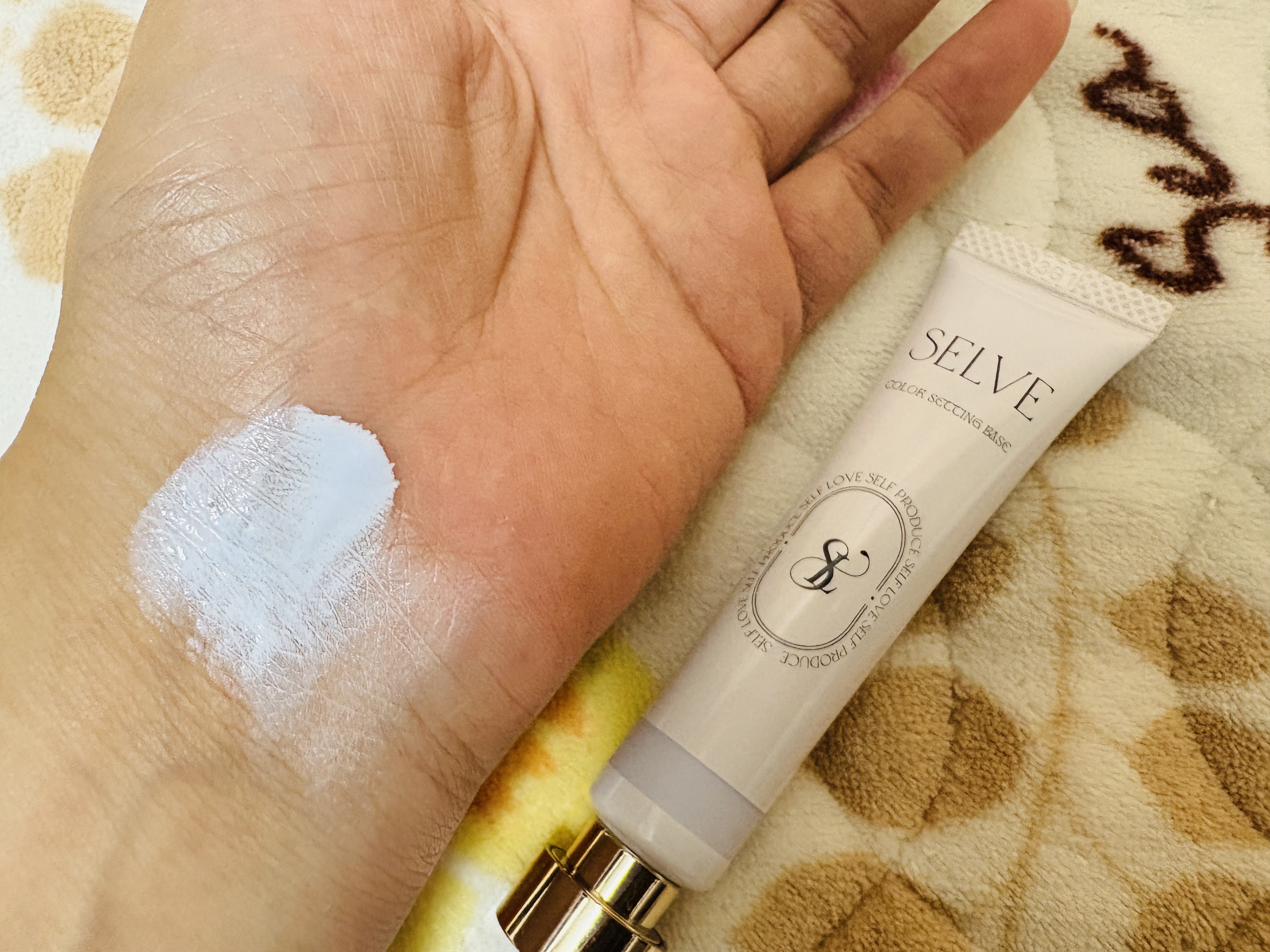 カラーセッティングベース 03 ブルー/SELVE/化粧下地を使ったクチコミ（2枚目）