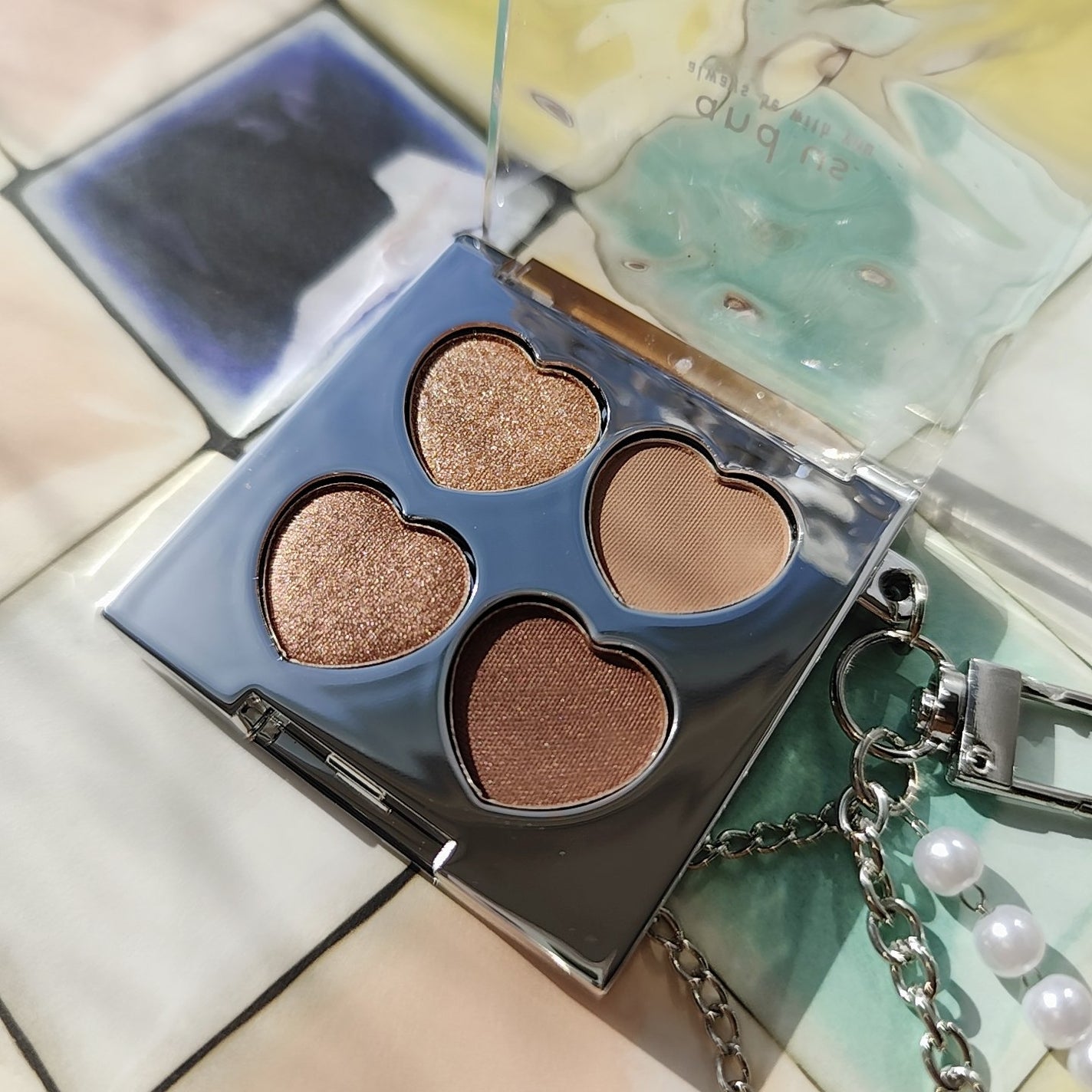 ミニアイシャドウパレット/and us/アイシャドウパレットを使ったクチコミ(5枚目)