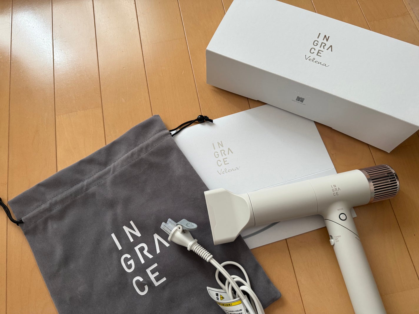 INGRACE Velena hair dryer MBD002A-G/INGRACE/ドライヤーを使ったクチコミ(1枚目)